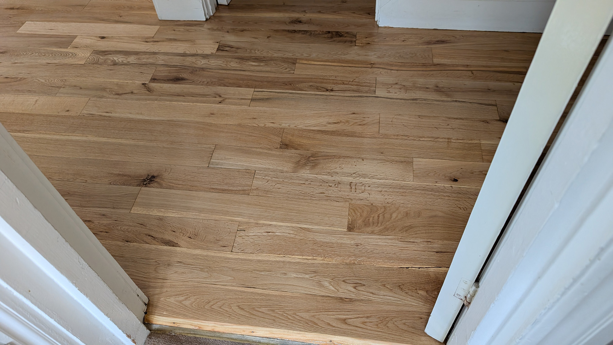 Sanding of an Engineered Oak Flooring