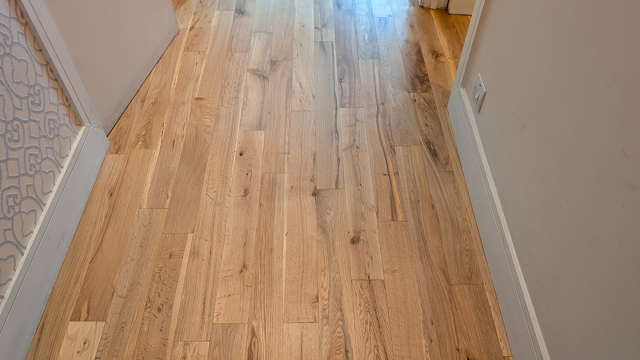 Sanding of an Engineered Oak Flooring