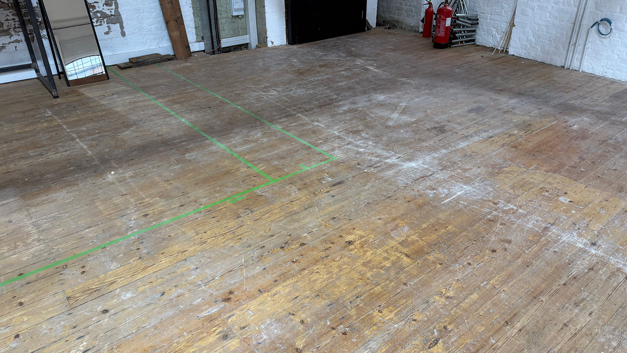 Before the Restoration of Floorboards Flooring