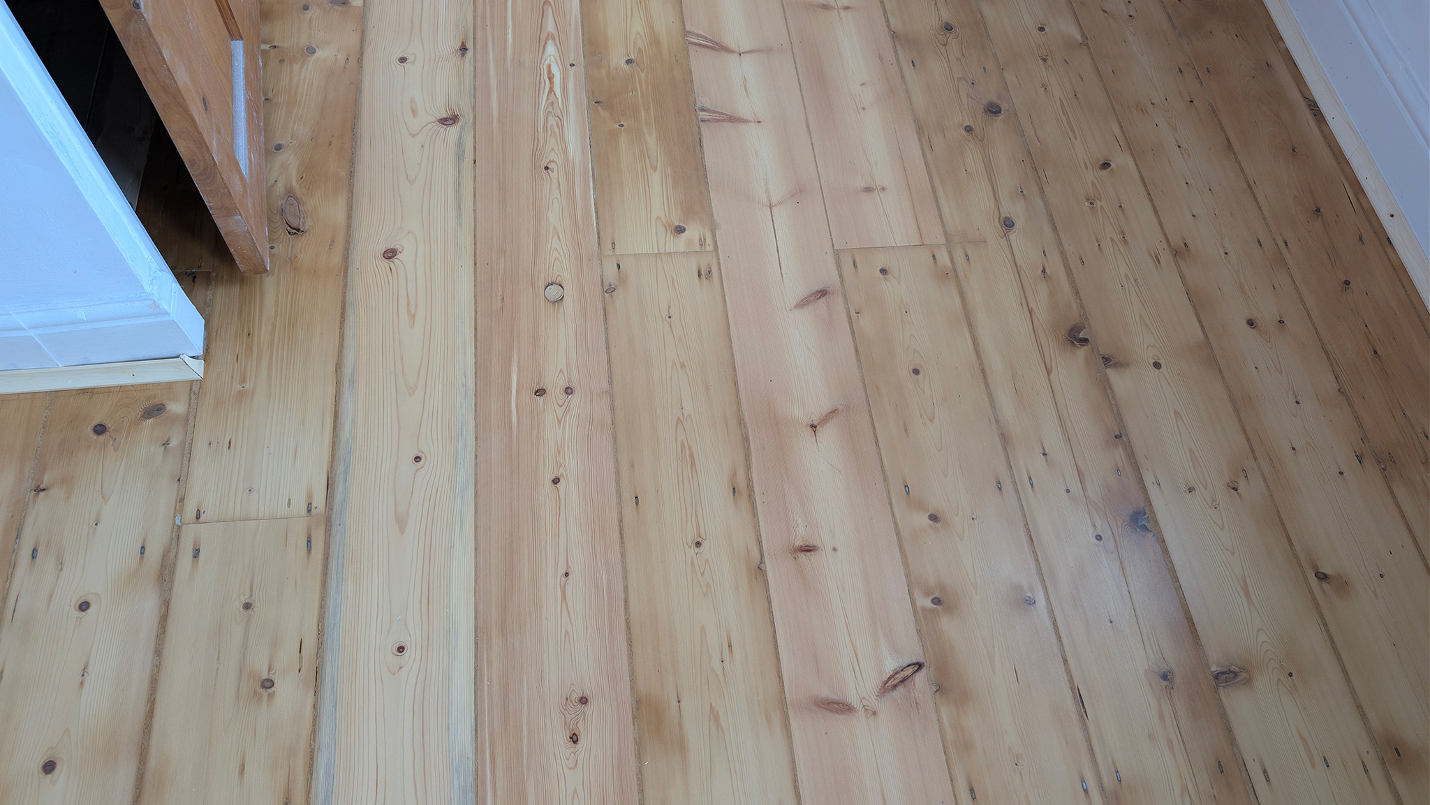 Sanded & Lacquered Original Floorboards