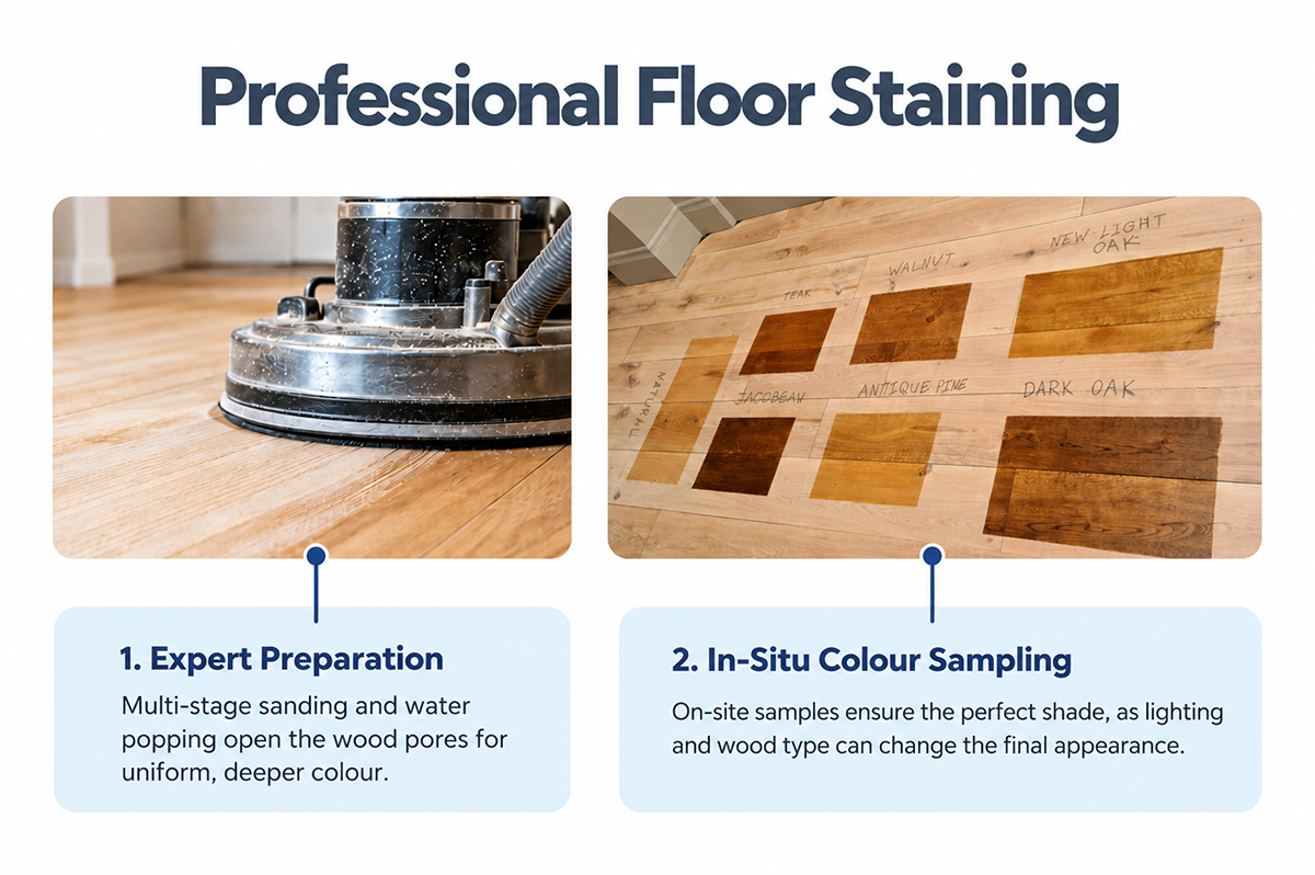Wood Floors Staining & Sanding