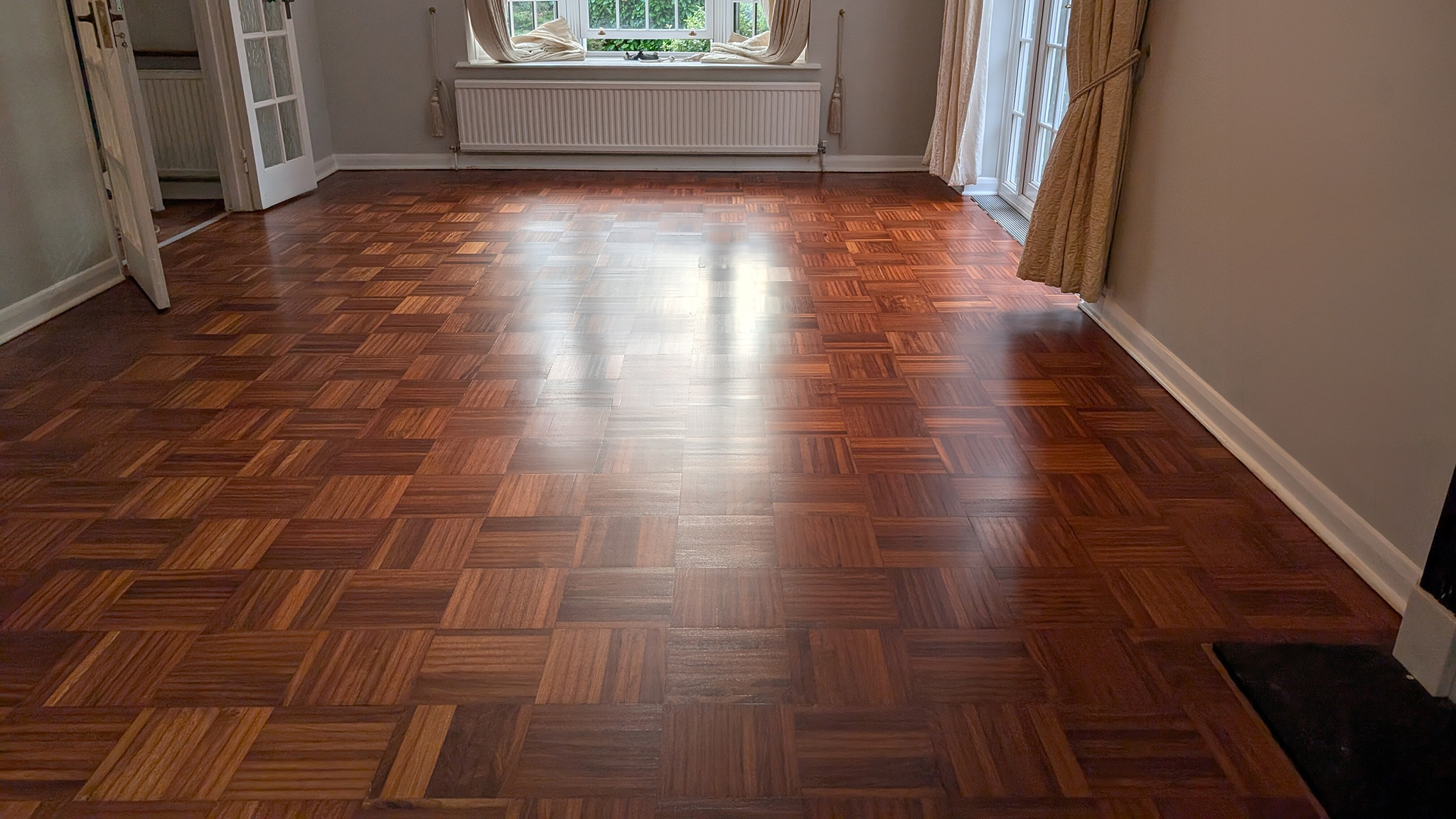 Merbau Parquet Floor Sanding and Repairing - Kingston