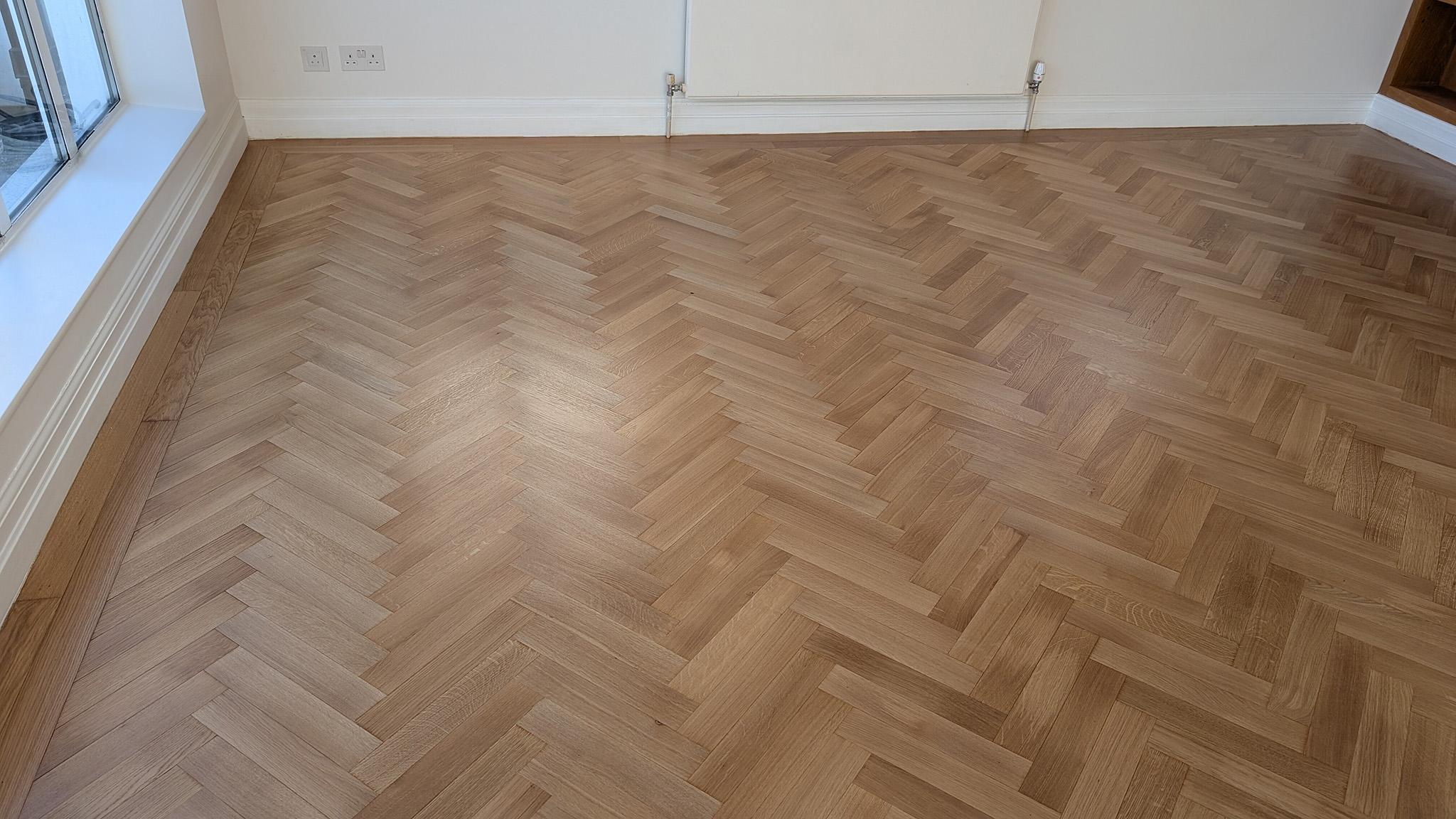 Restored & Sanded Parquet Flooring - Kensington
