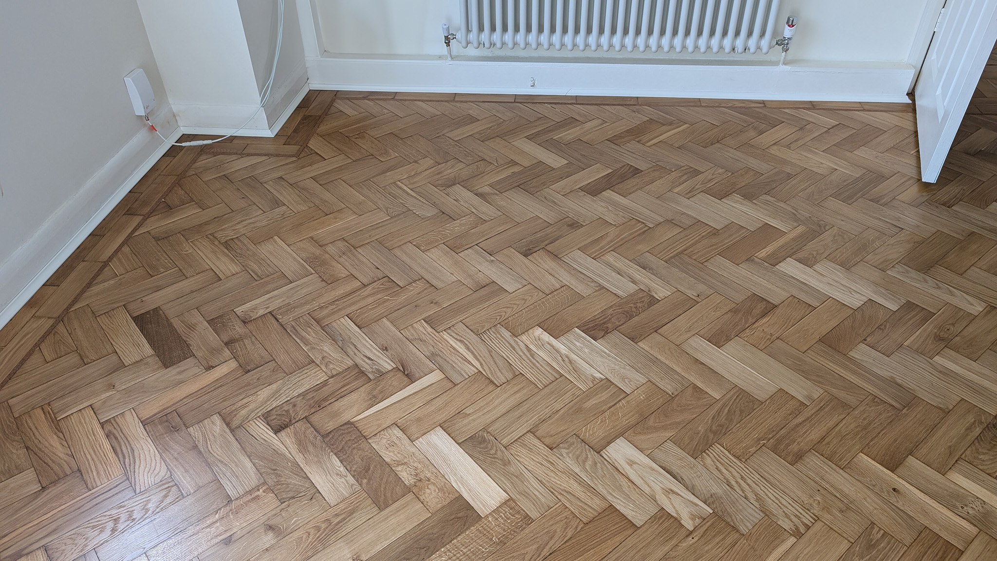 Freshly Sanded Parquet Flooring - Thames Ditton