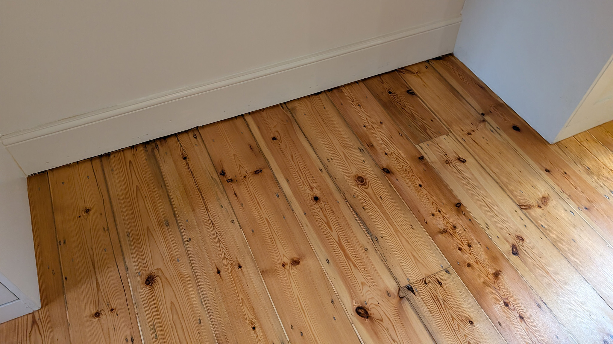 Restoration of Original Pine Floorboards - Battersea