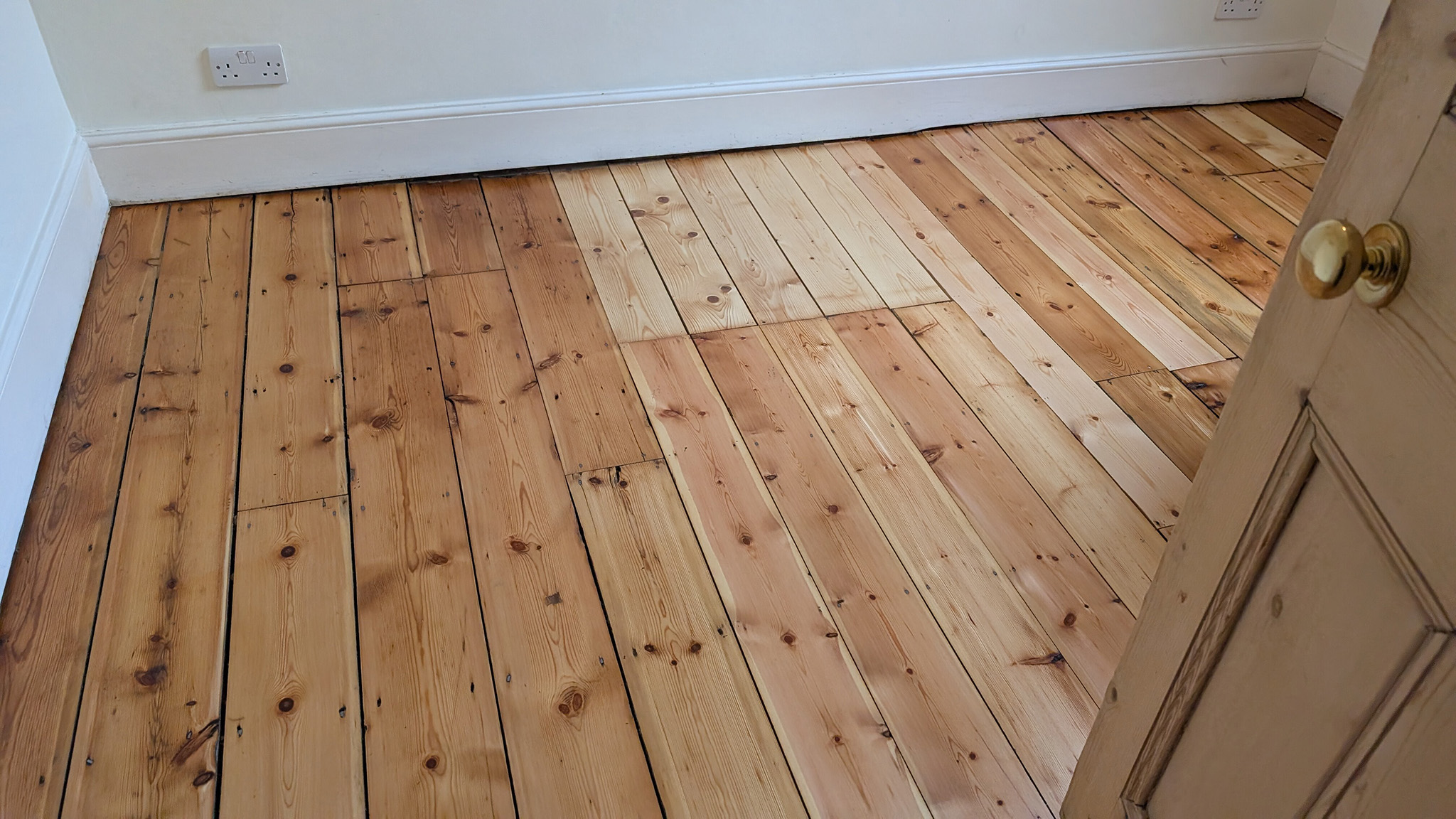 Restoration of Original Pine Floorboards - Battersea