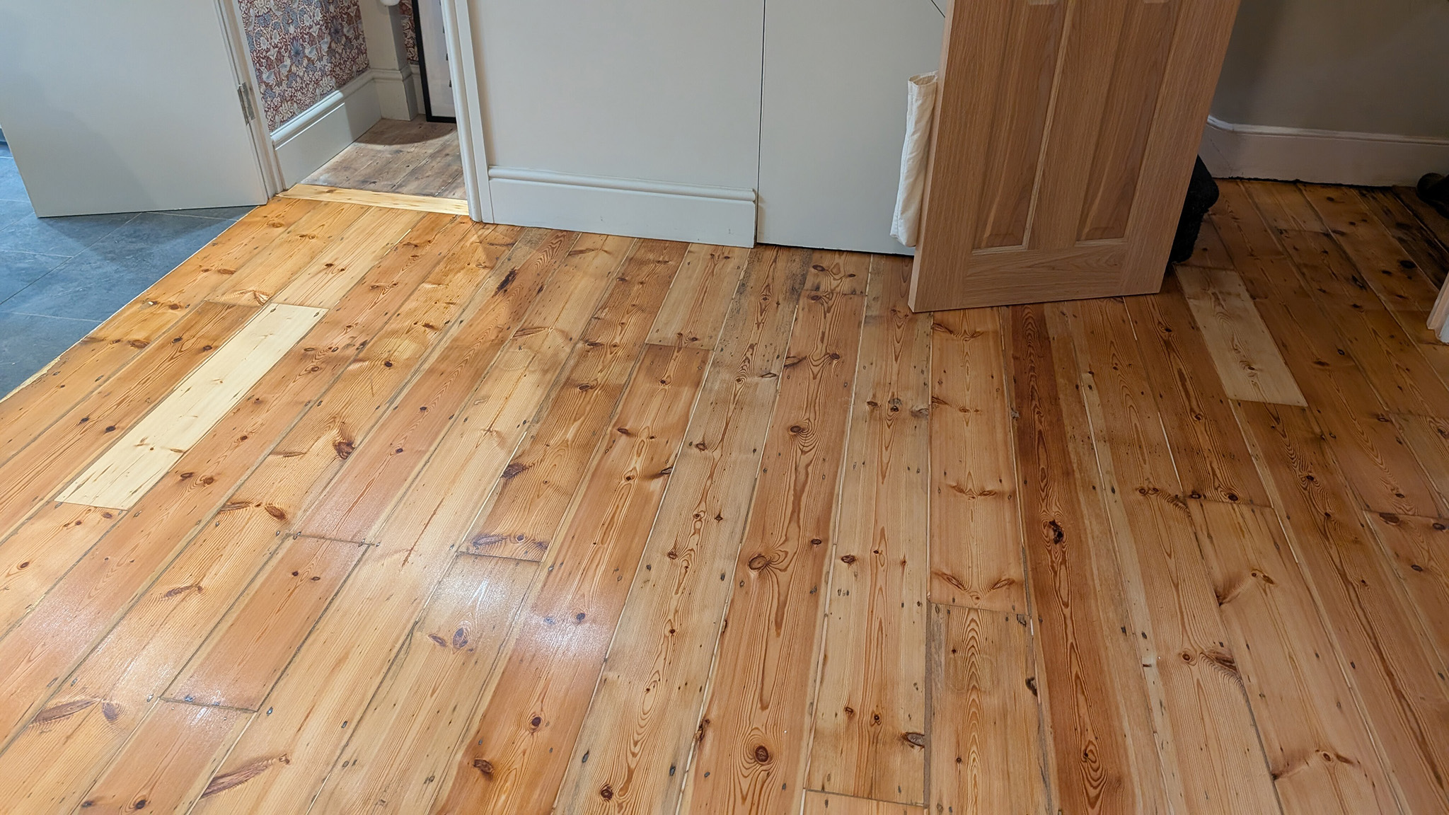 Restoration of Original Pine Floorboards - Battersea