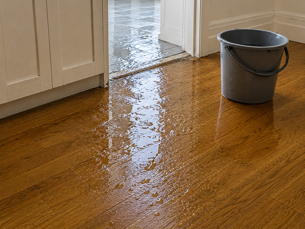 Wooden Floor Affected by Leak