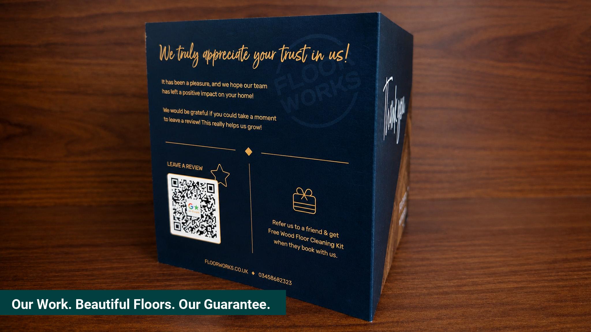 Our Work. Beautiful Floors. Our Guarantee.