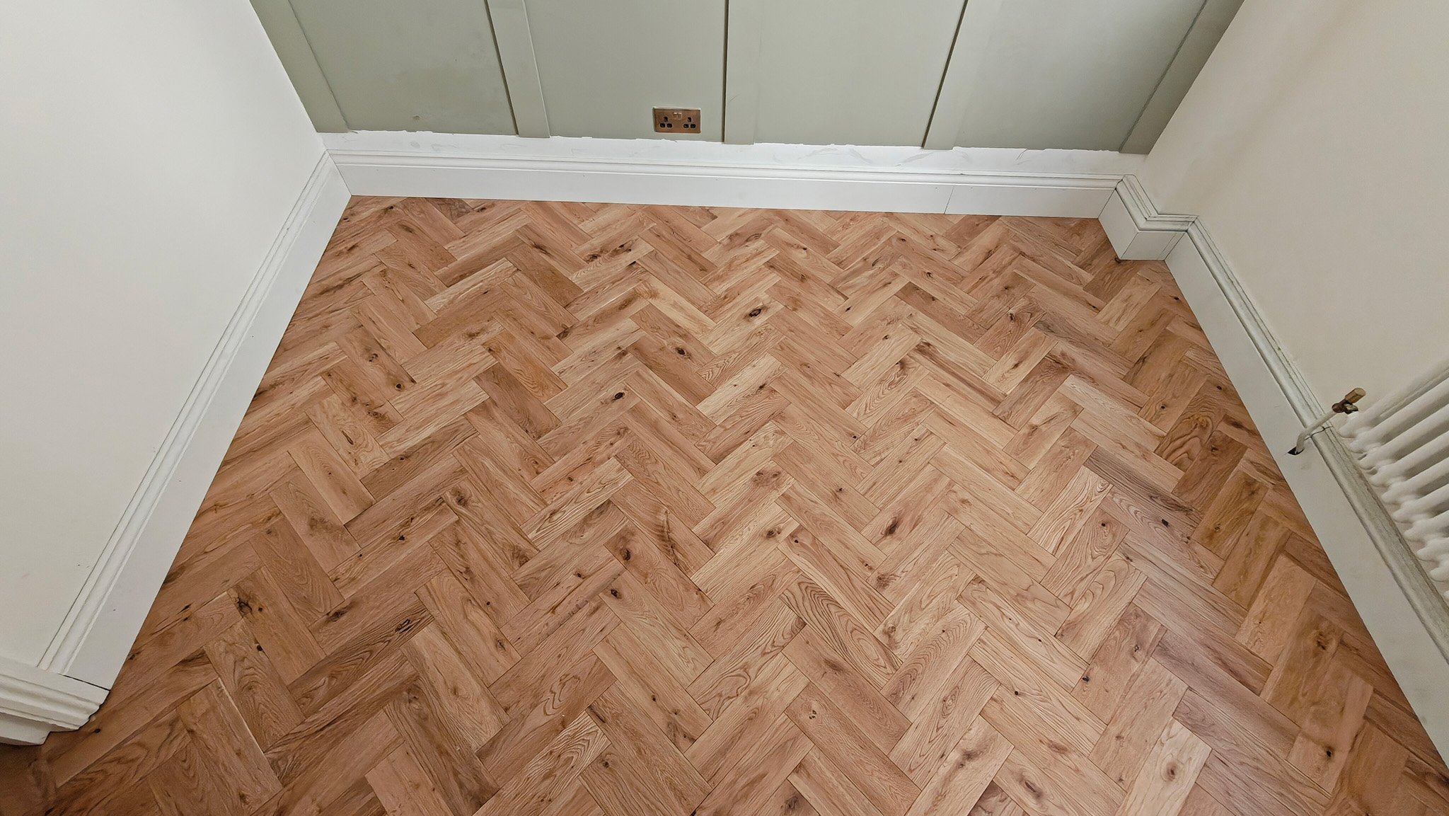Oak Parquet Flooring Installation