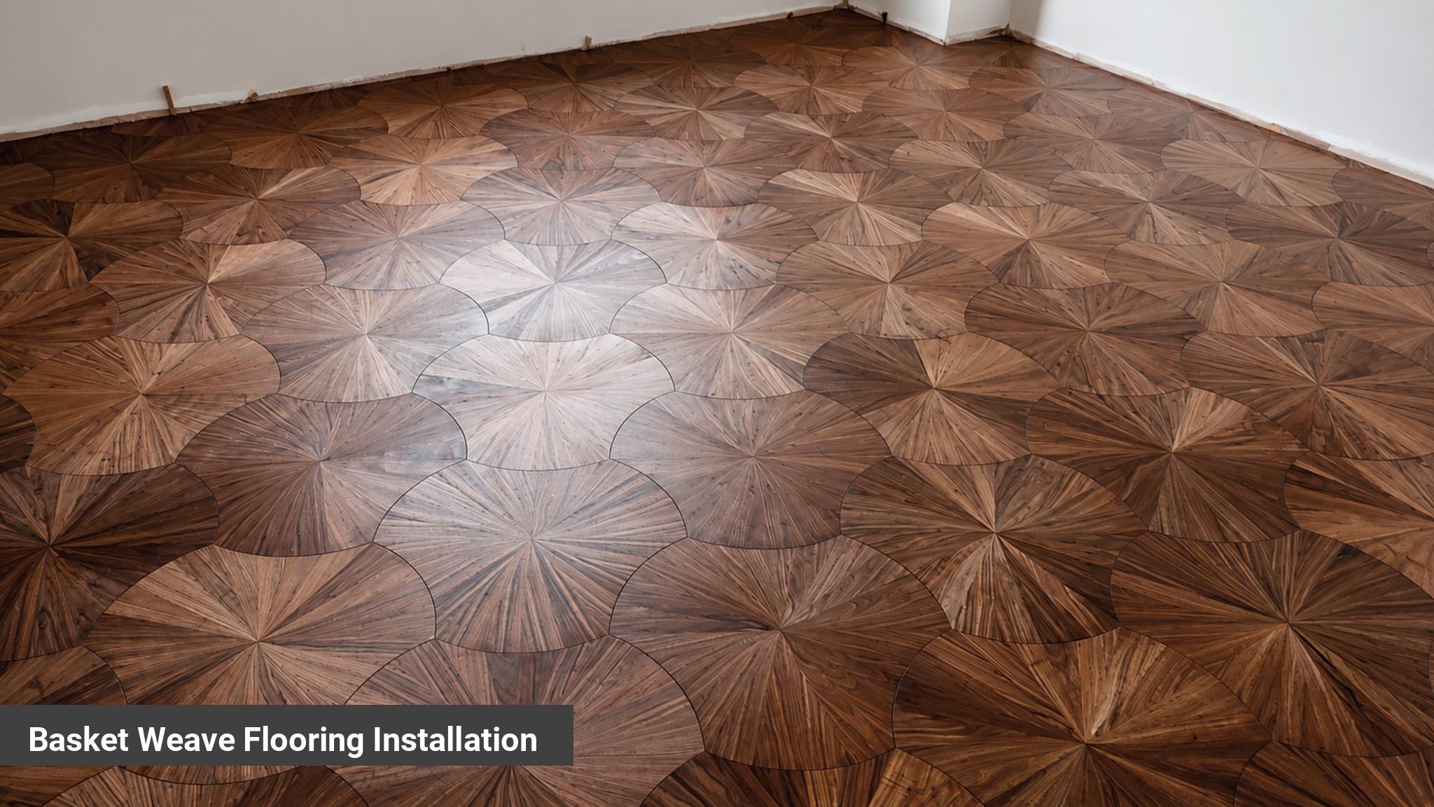 Basket Weave Flooring Installation