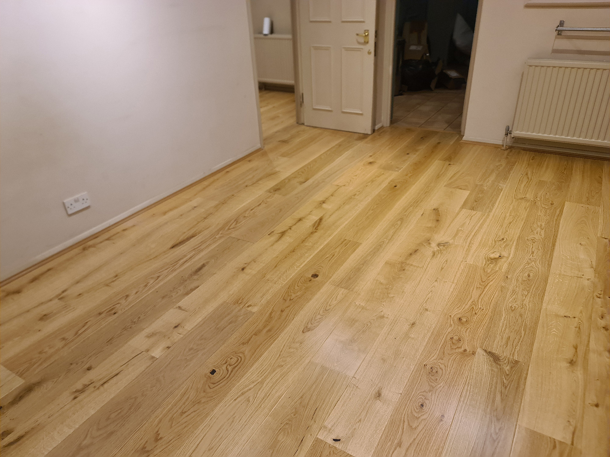 Completed Engineered Wood Flooring Installation