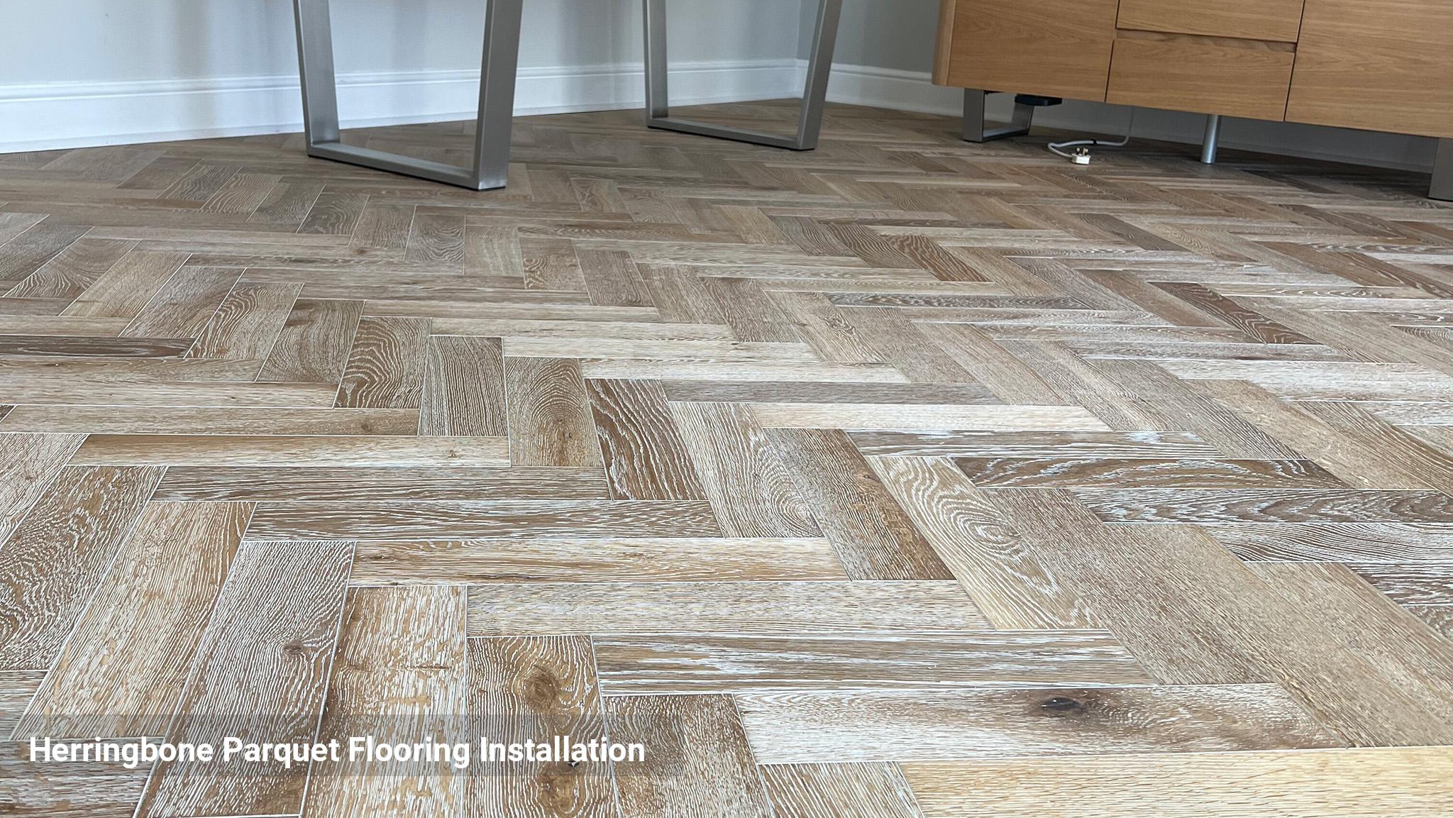 Herringbone Parquet Flooring Installation