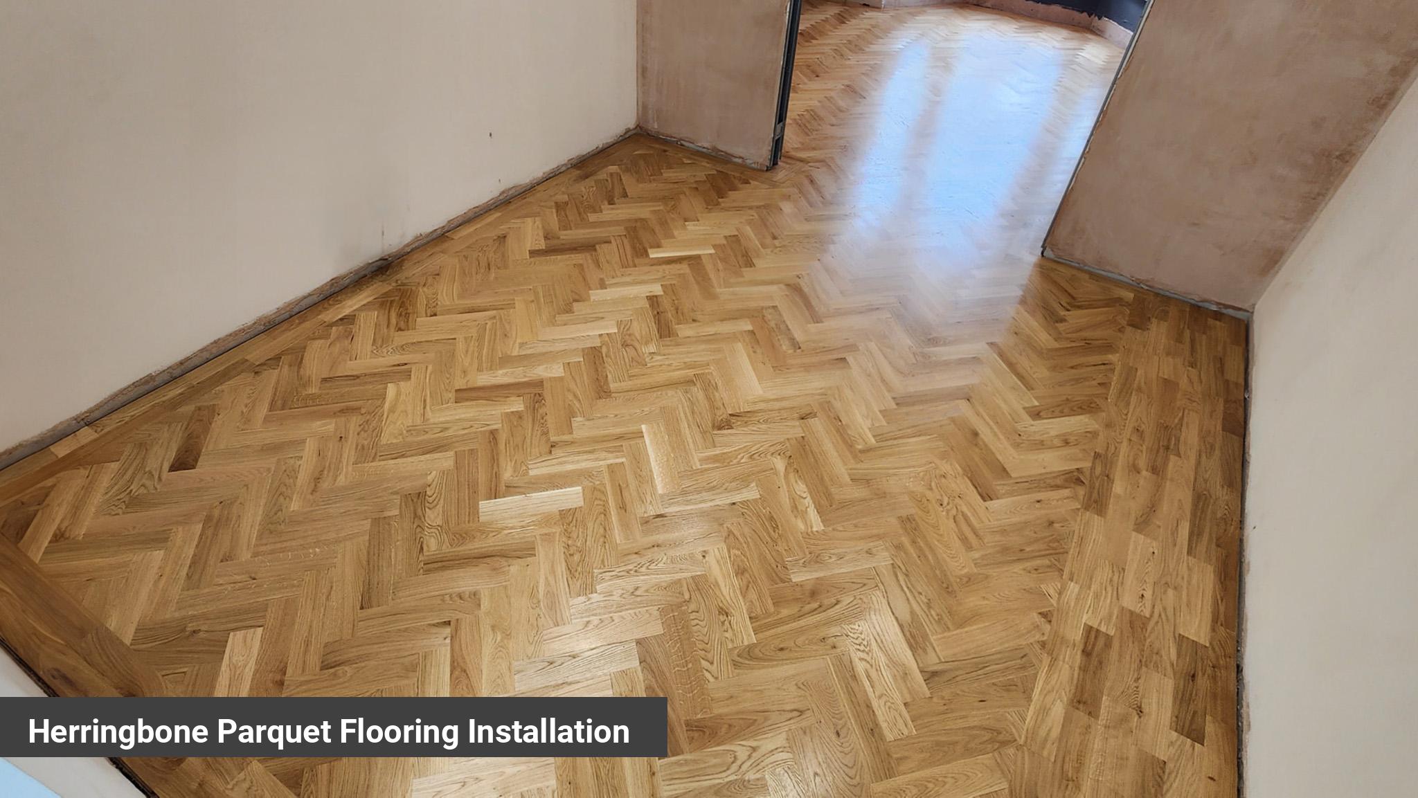 Herringbone Parquet Flooring Installation