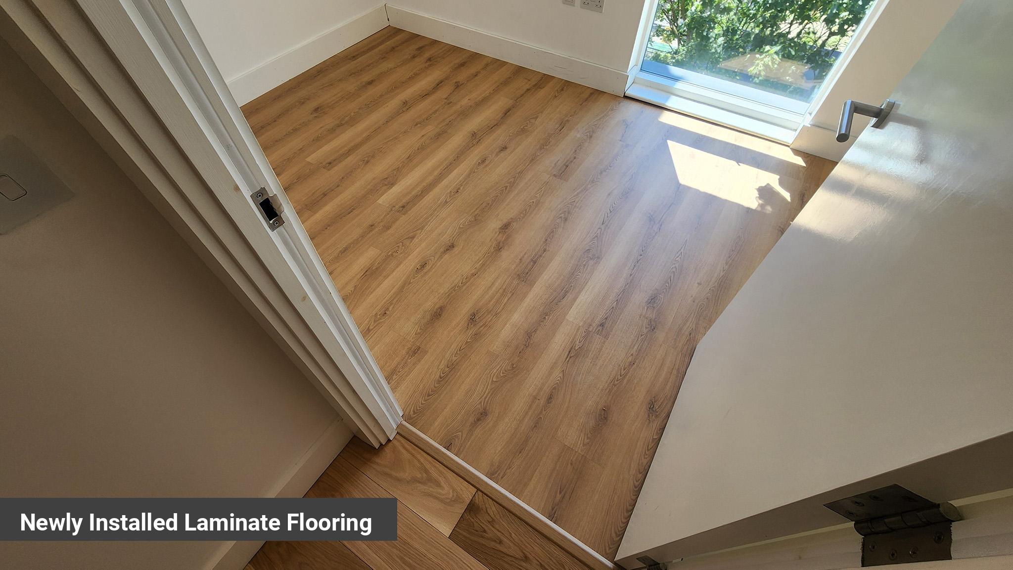 Newly Installed Laminate Flooring