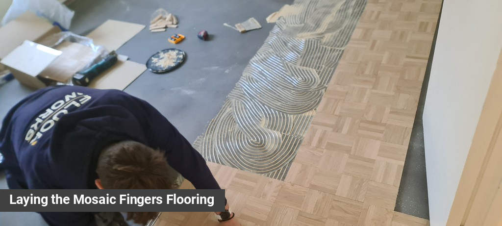 Laying the Mosaic Fingers Flooring