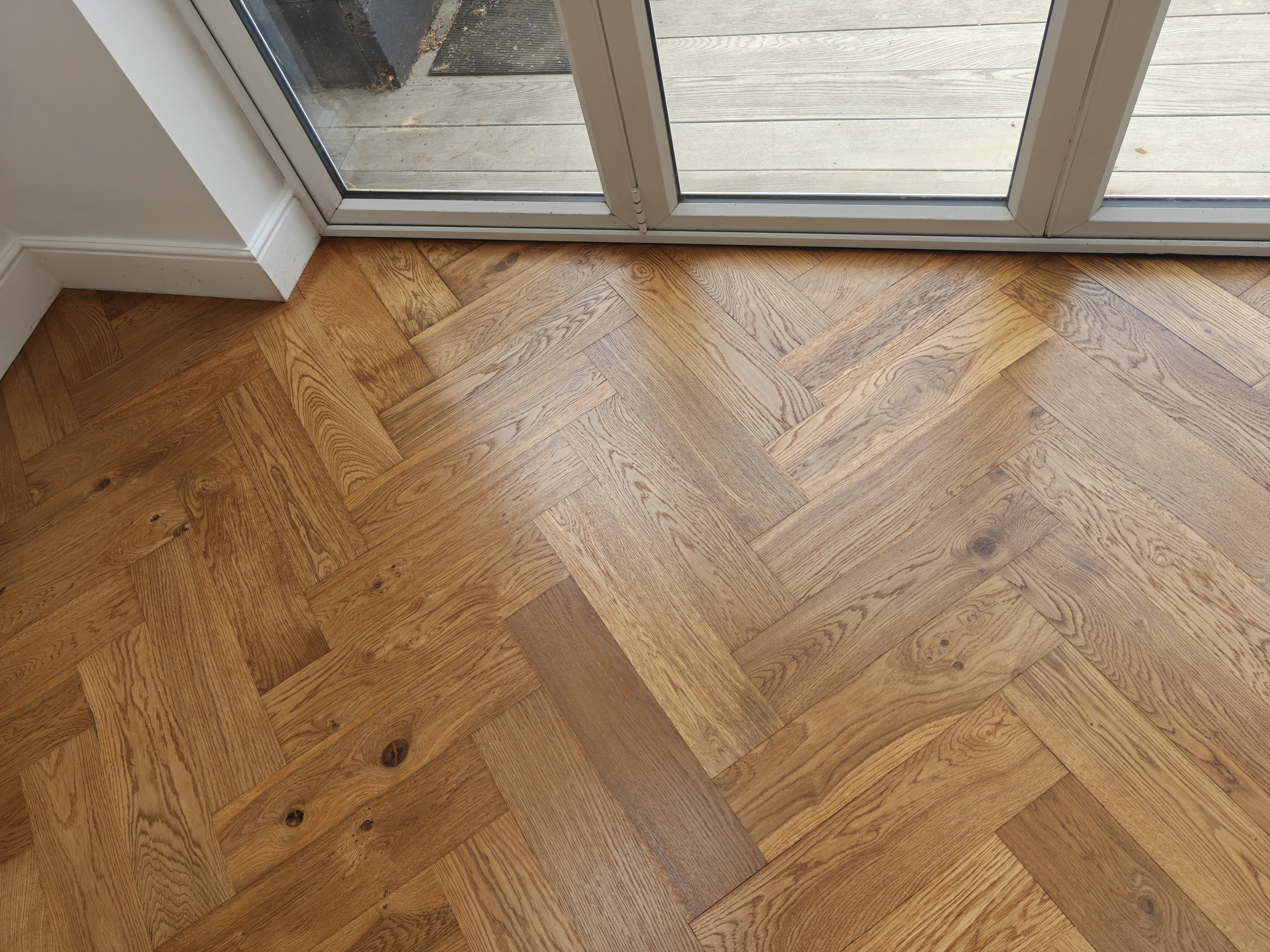 Sanding of a Wooden Parquet Flooring