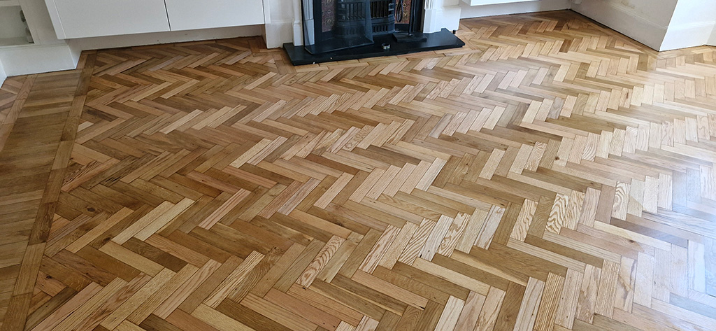 Completed Restoration of Parquet Wood Floor