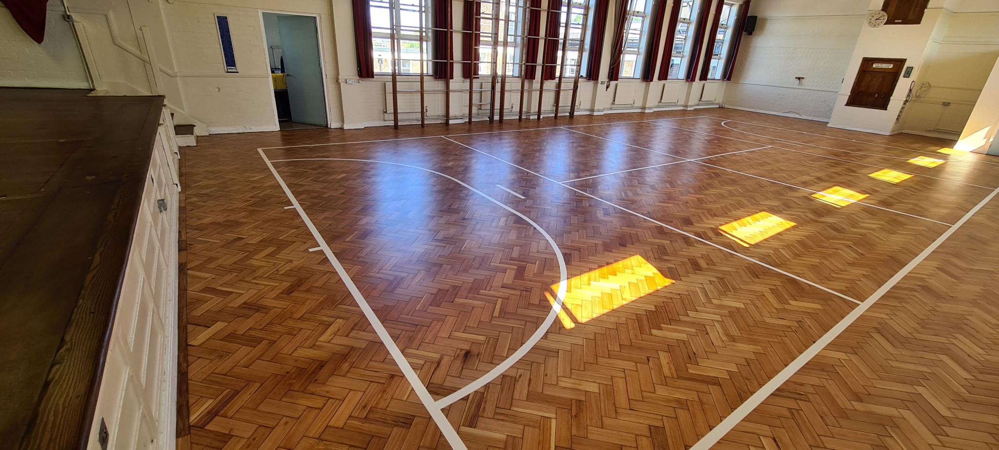 Restored Sport Hall with Line Marking