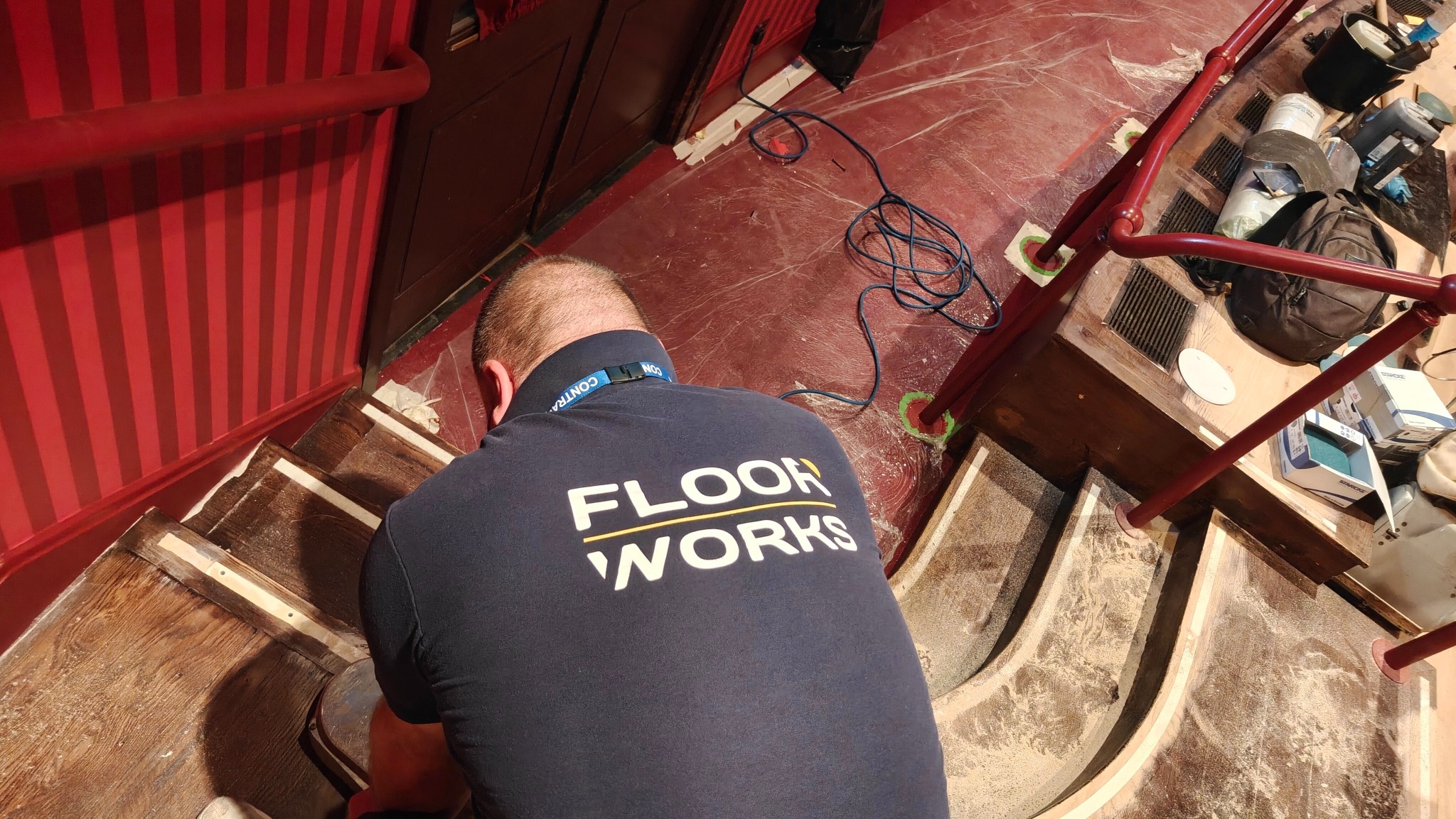 Floor Sanding in Progress