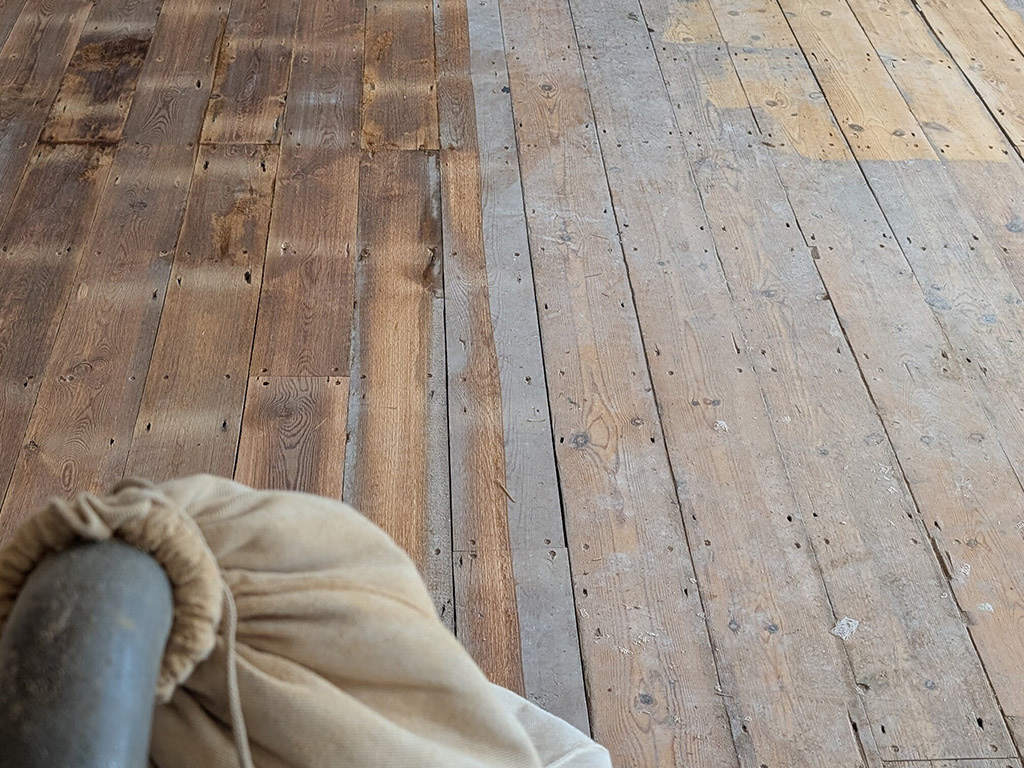 Floorboards Restoration in Progress