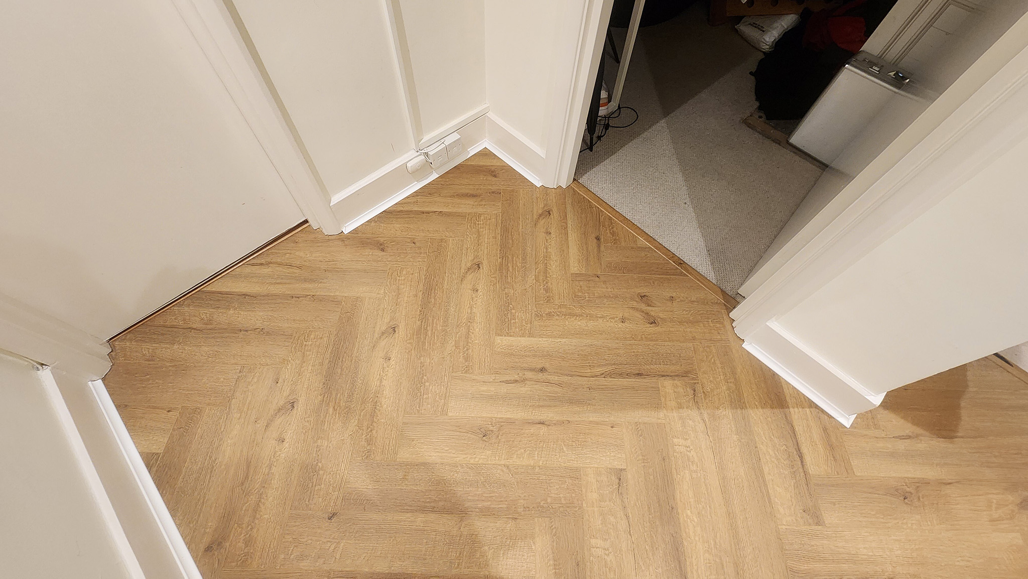 Sanded and Sealed Parquet Flooring