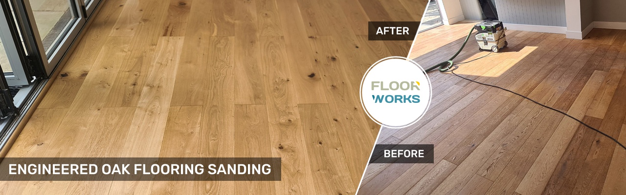 Engineered Oak Floor Sanded by Floorworks