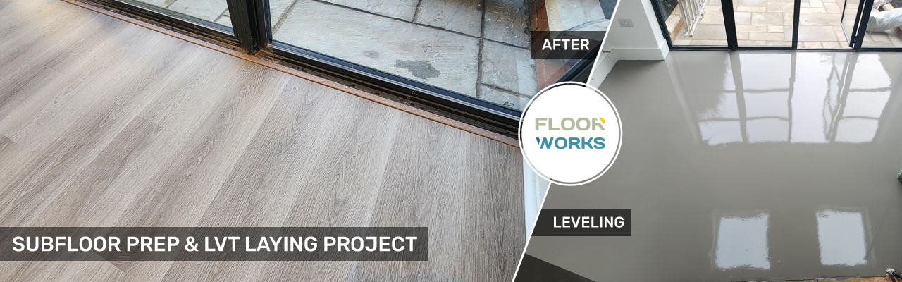 Subfloor Prep & LVT Flooring Laying Project