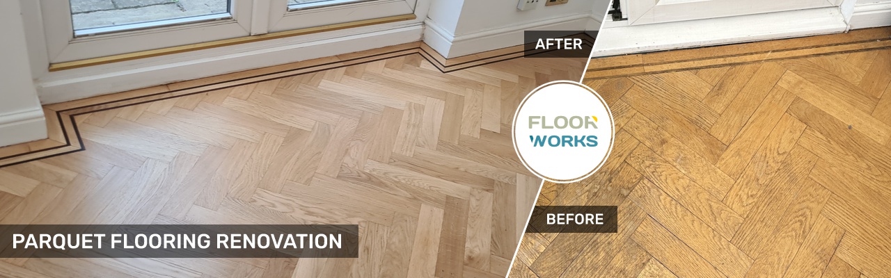 Oak Parquet Flooring Renovation by Floorworks