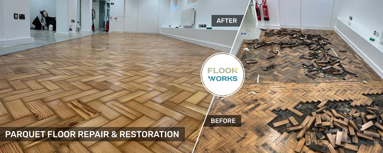 Office Parquet Flooring Restoration & Repairs