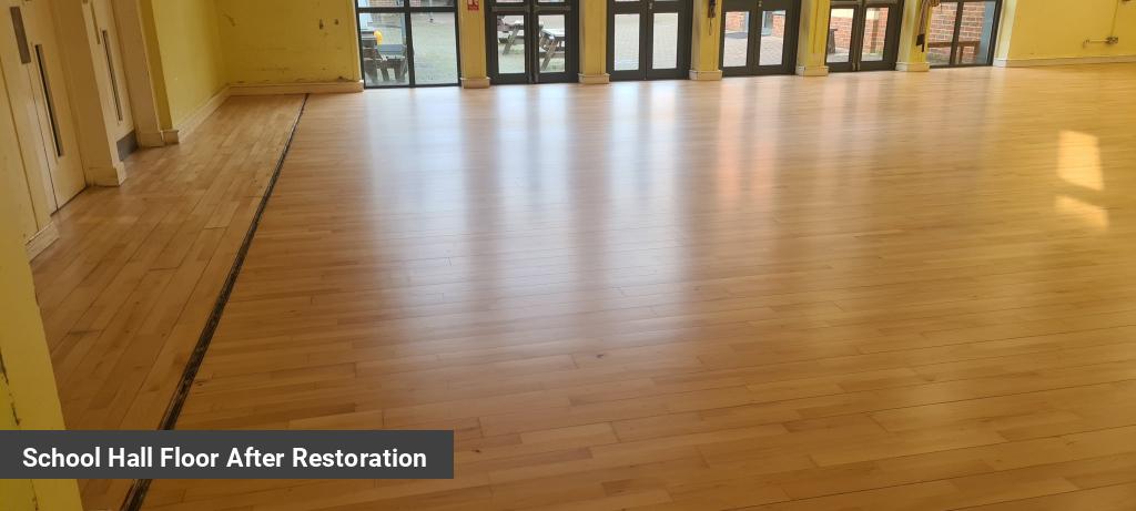 School Hall Floor After Restoration