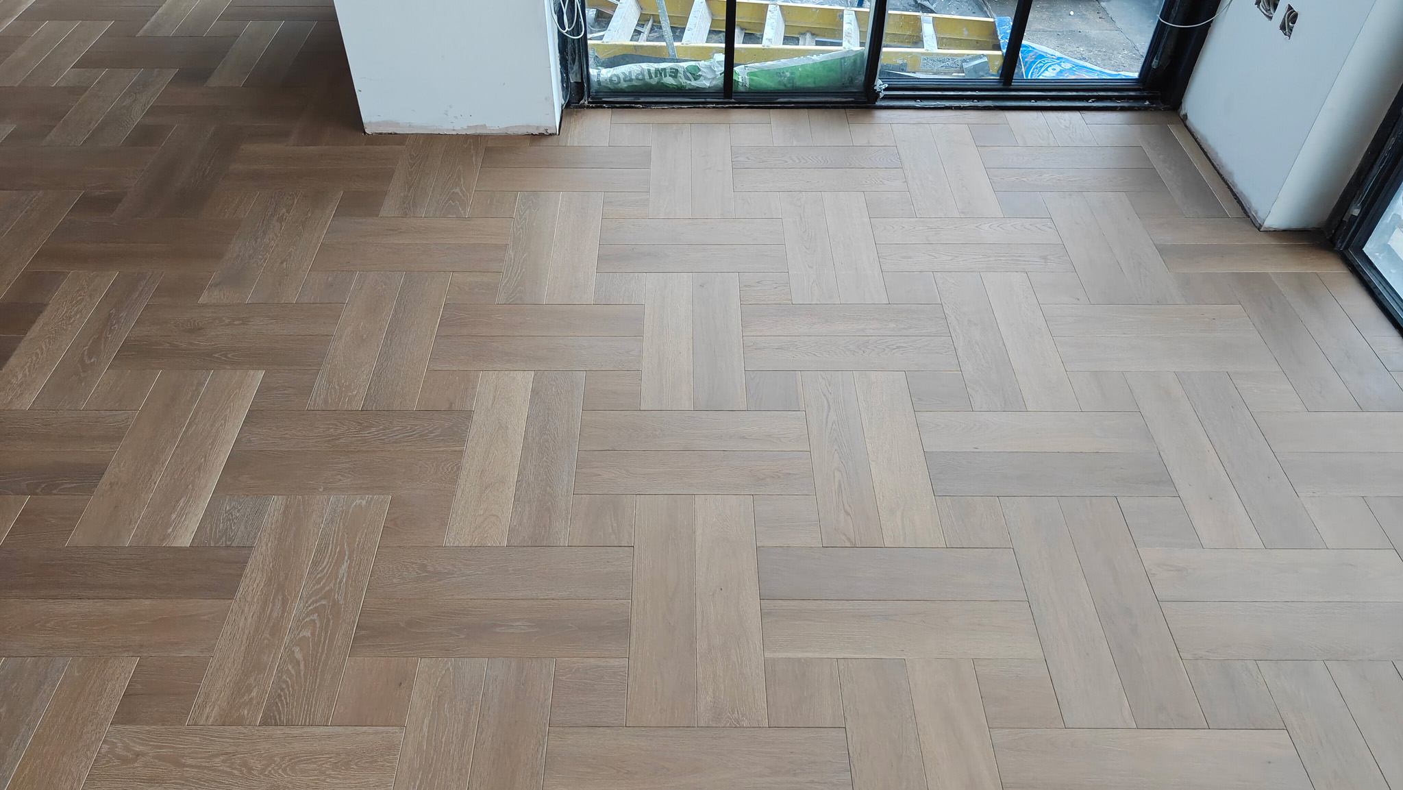 Double Basket Weave Parquet Floor Fitting - Hampstead