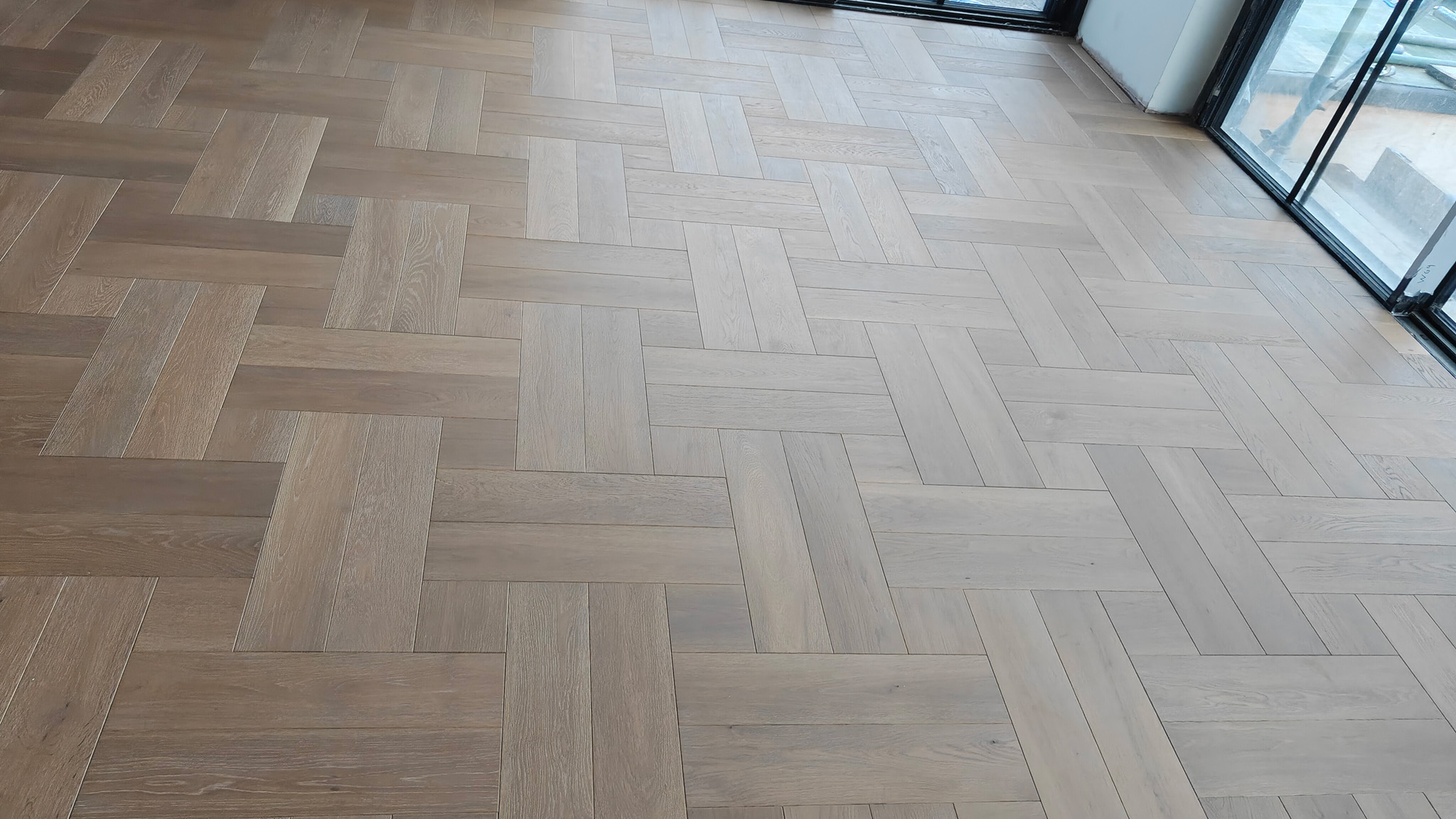 Double Basket Weave Parquet Floor Fitting - Hampstead