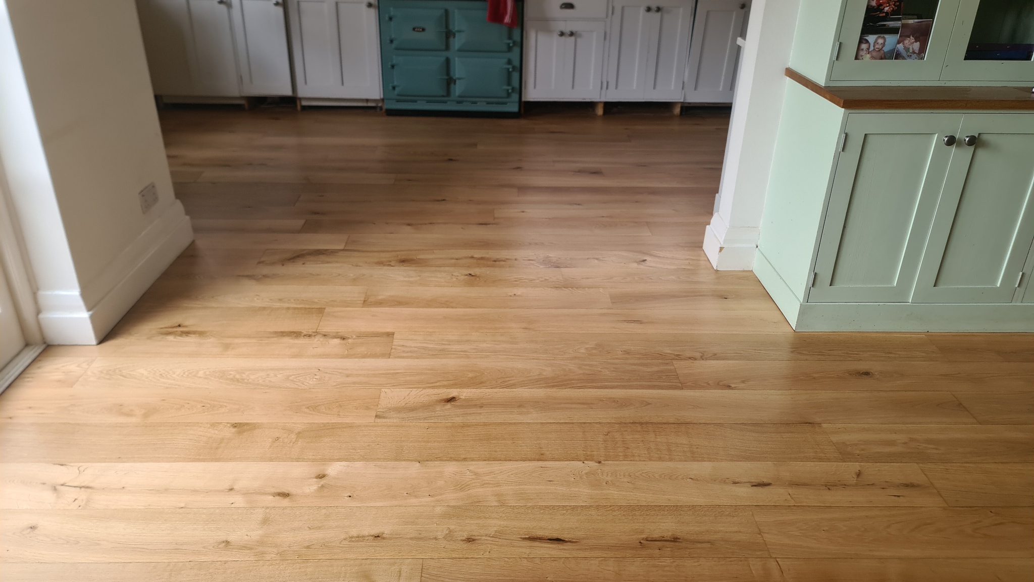Restoration of engineered oak wood floors - Ealing
