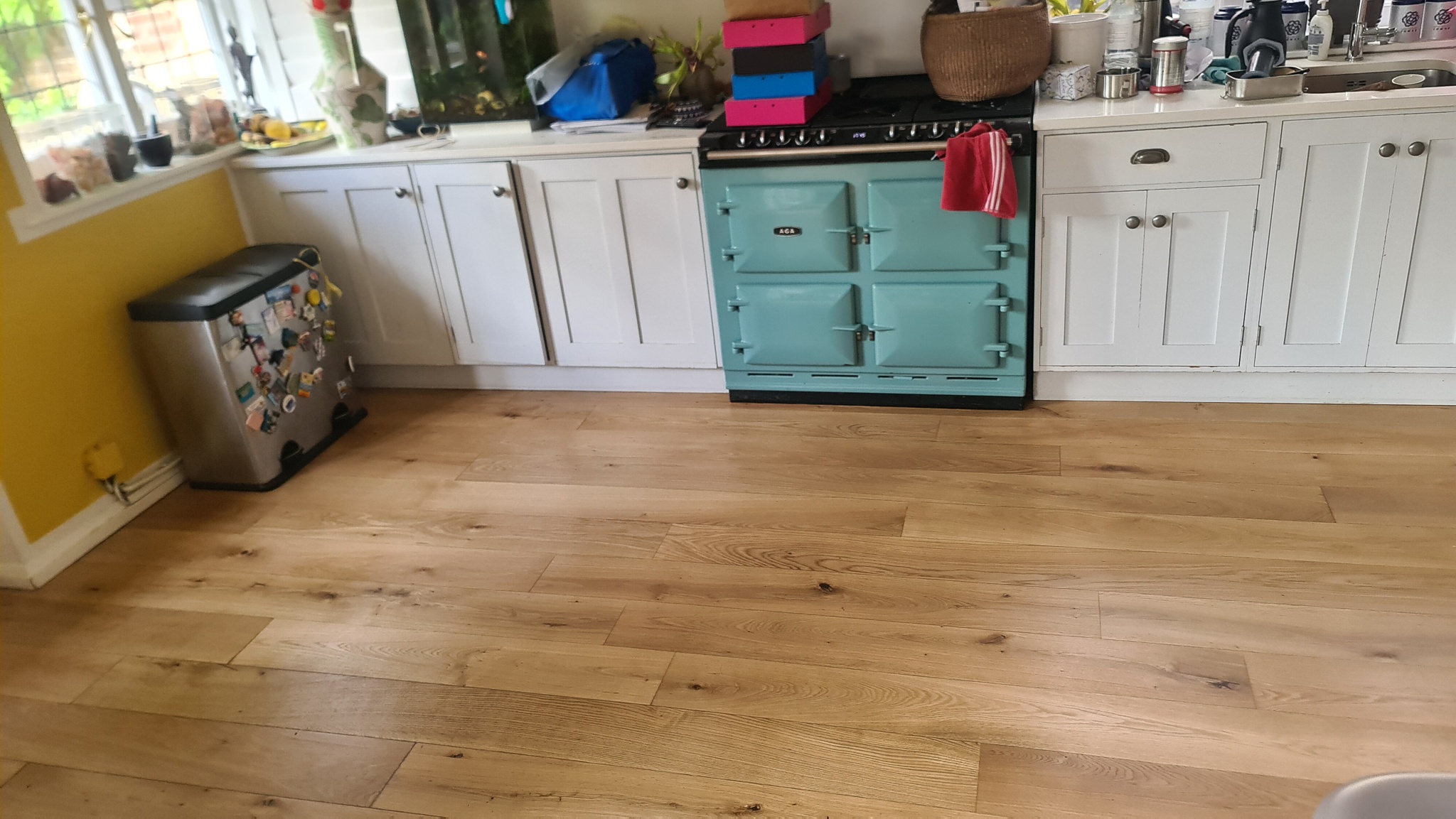 Restoration of engineered oak wood floors - Ealing
