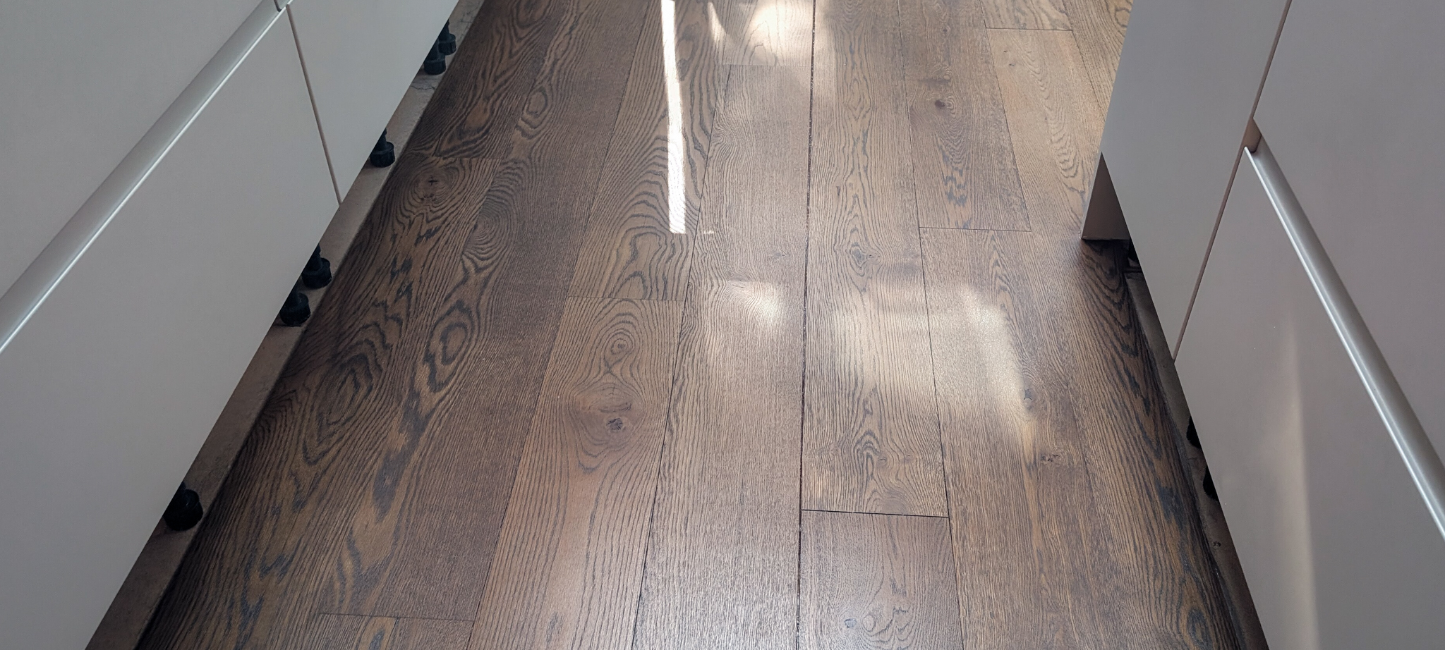 Oak Flooring Finished in Jacobean Oak Stain - Hampton Wick