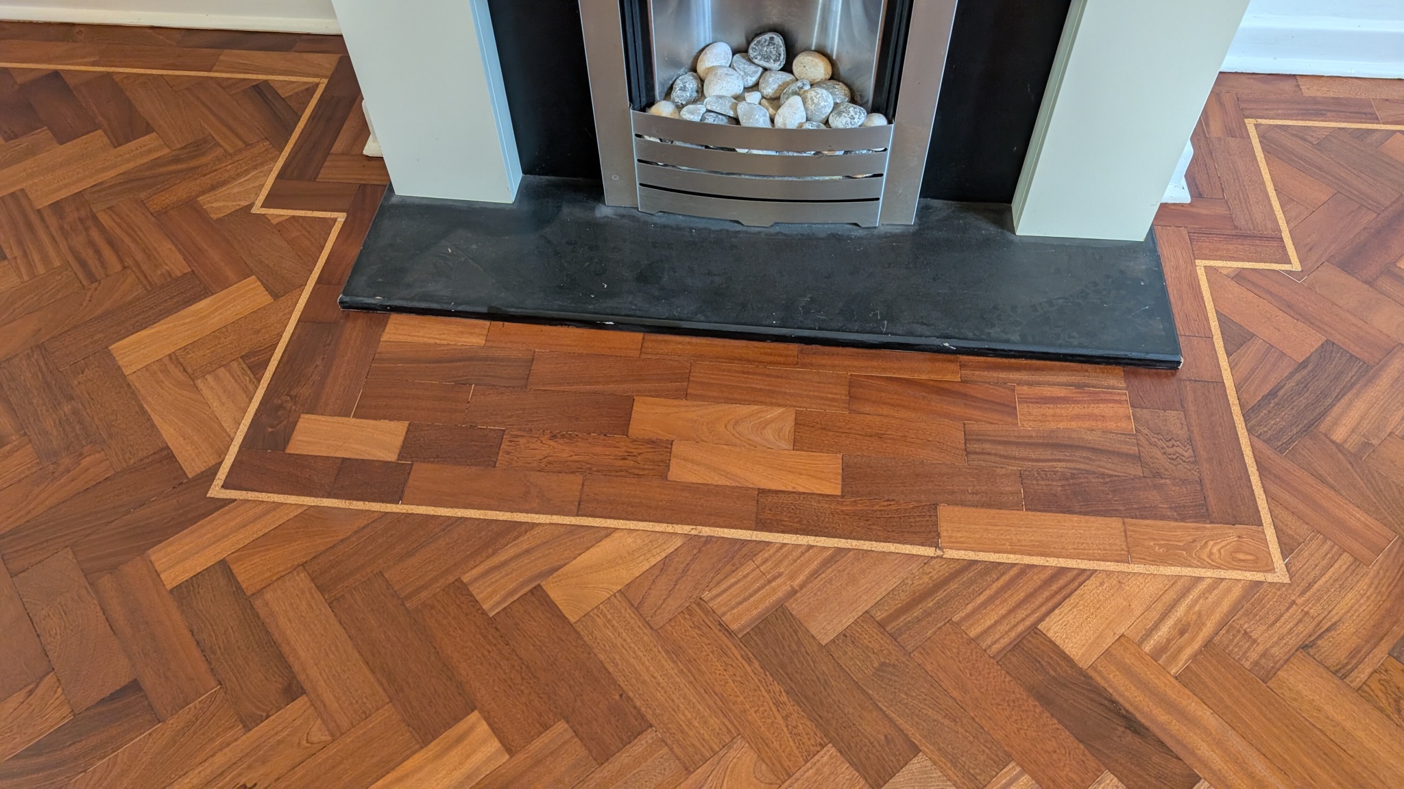 Merbau Parquet Flooring Restoration - Gerrards Cross