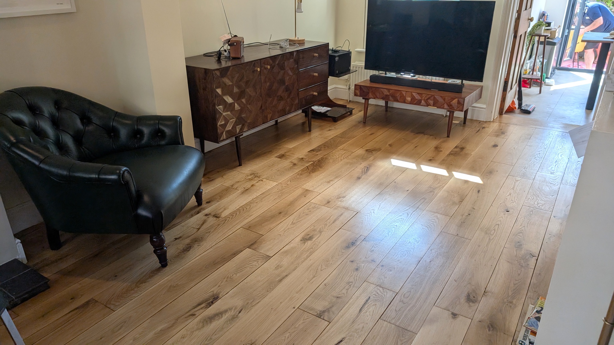Solid Oak Flooring Restoration - Harpenden