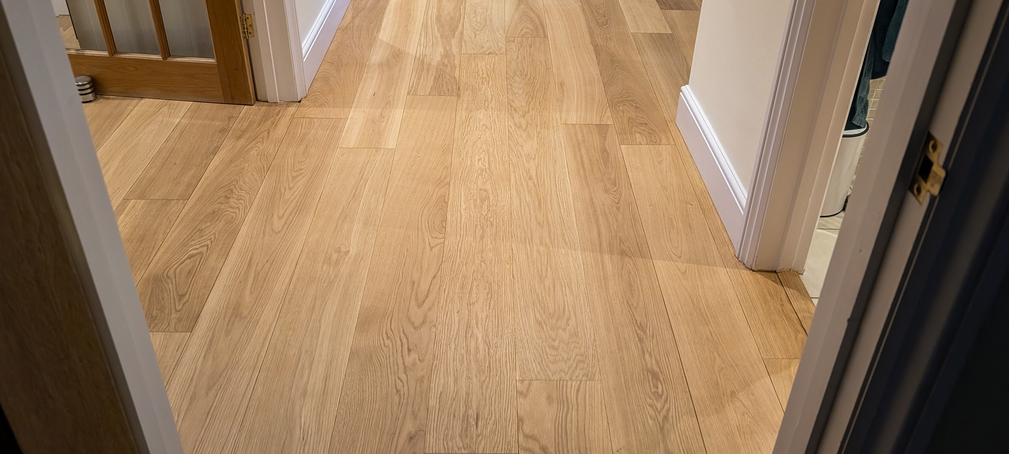 Solid Oak Flooring Restoration - Leatherhead