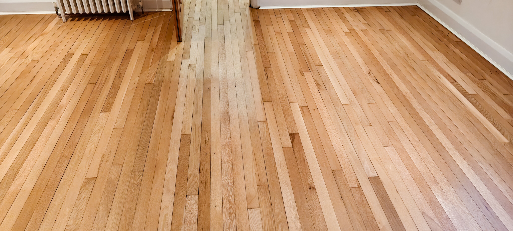 Solid Oak Strip Flooring Restoration - Kingston