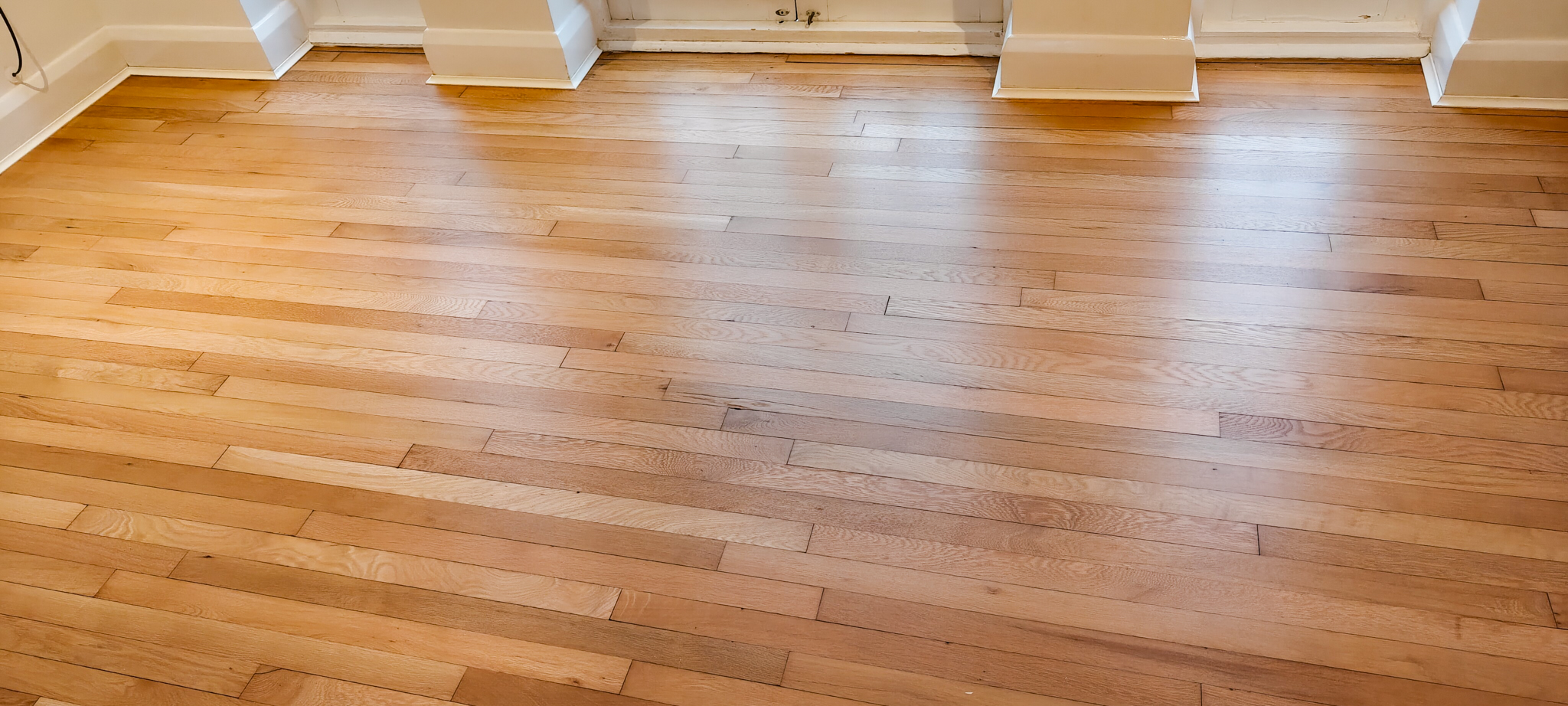 Solid Oak Strip Flooring Restoration - Kingston