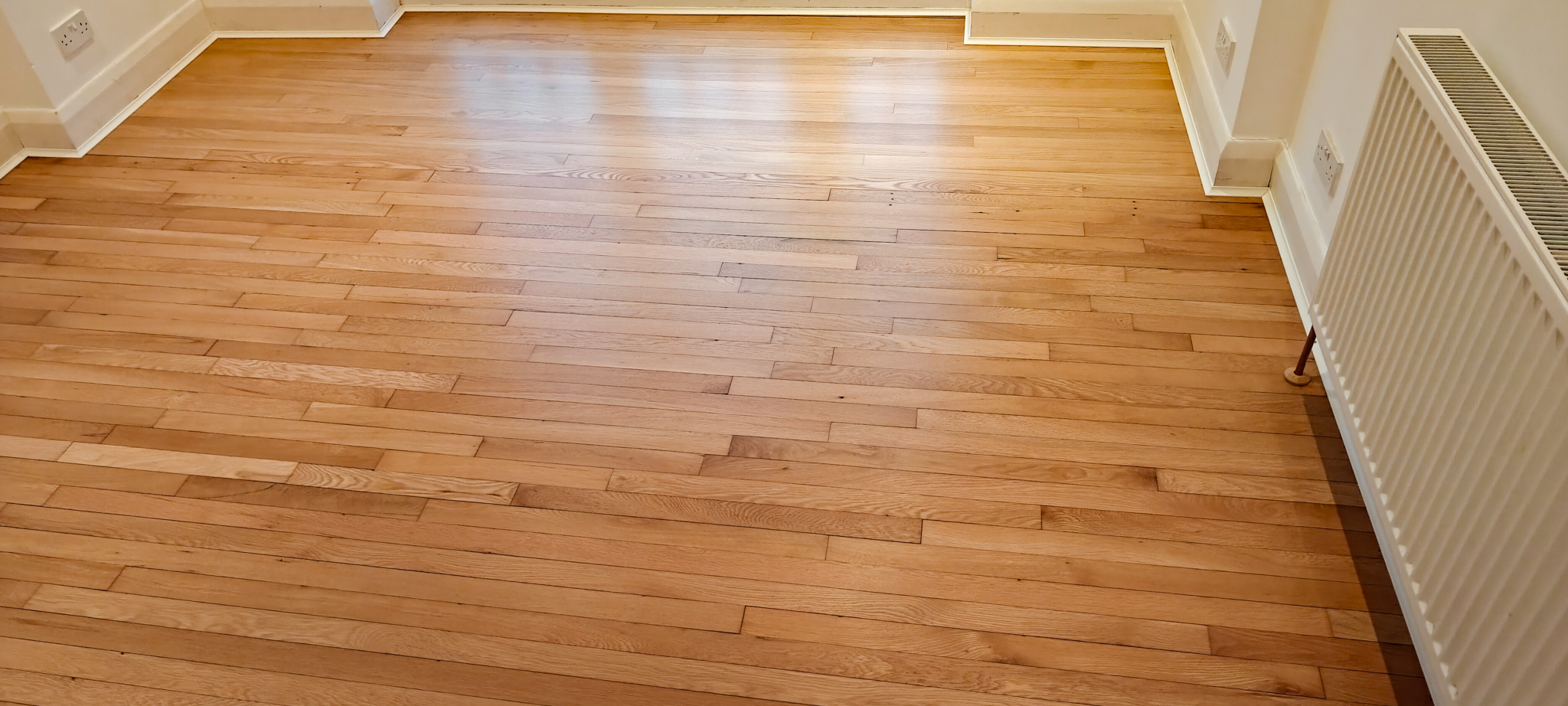 Solid Oak Strip Flooring Restoration - Kingston