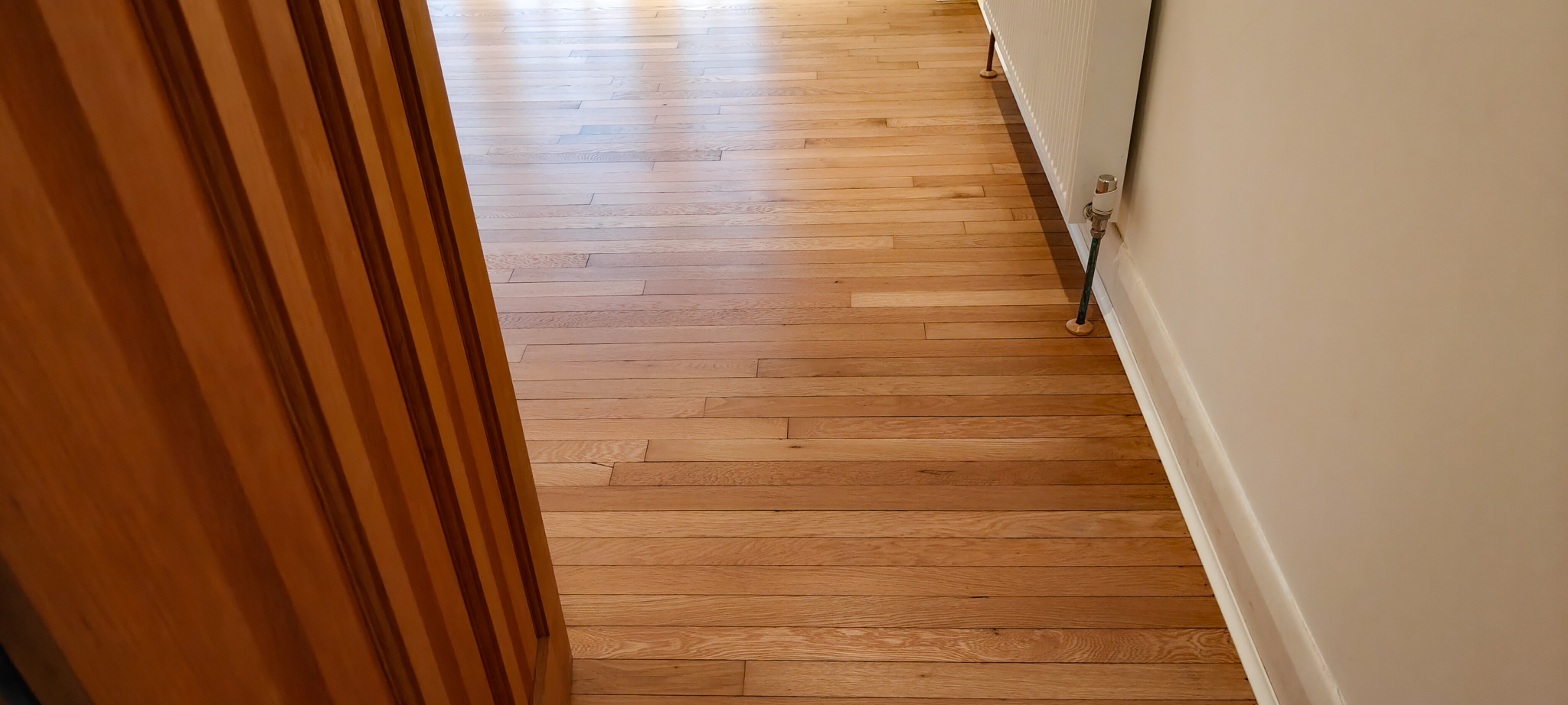 Solid Oak Strip Flooring Restoration - Kingston