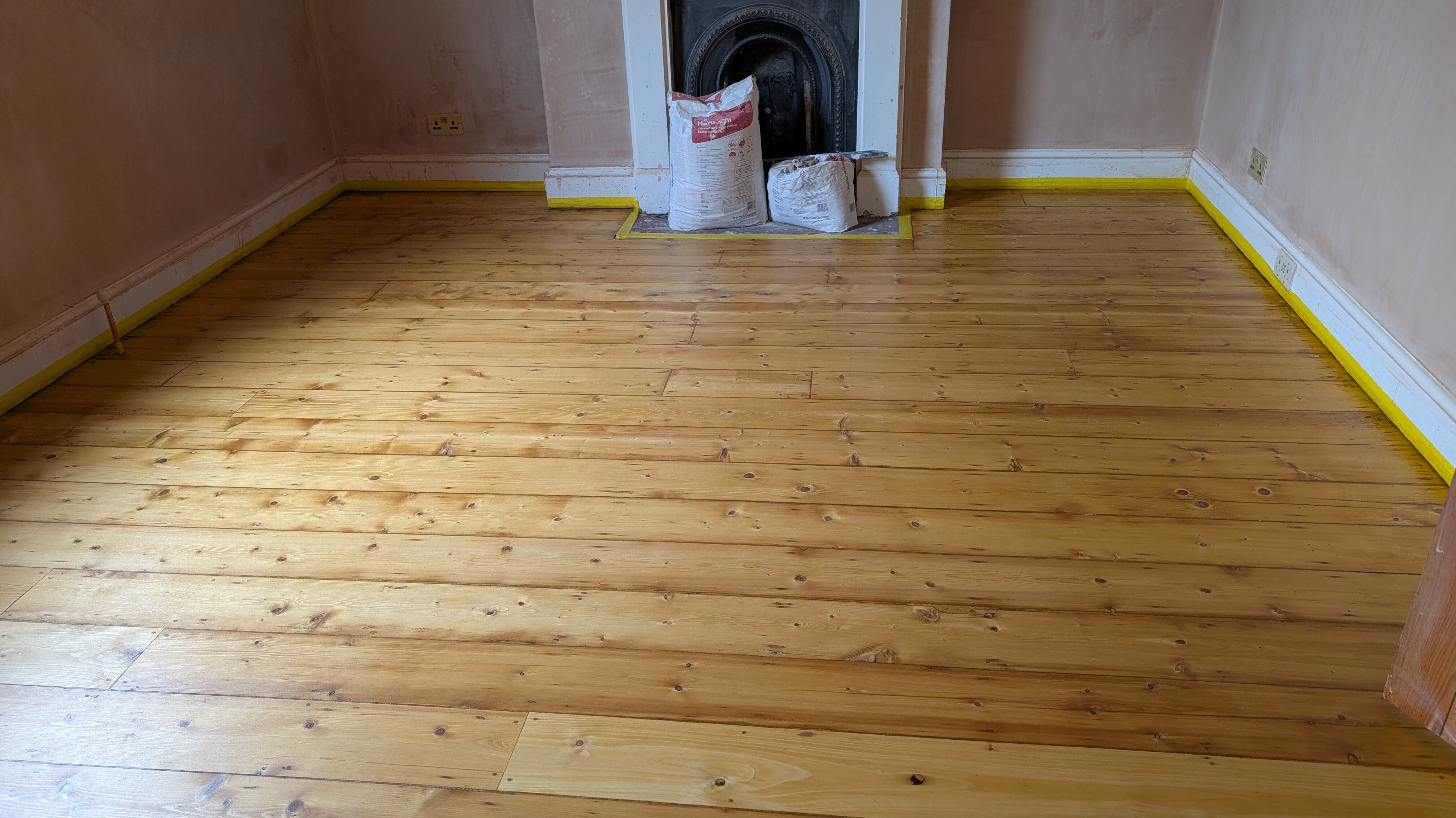 Restoration of Original Pine Floorboards - Watford