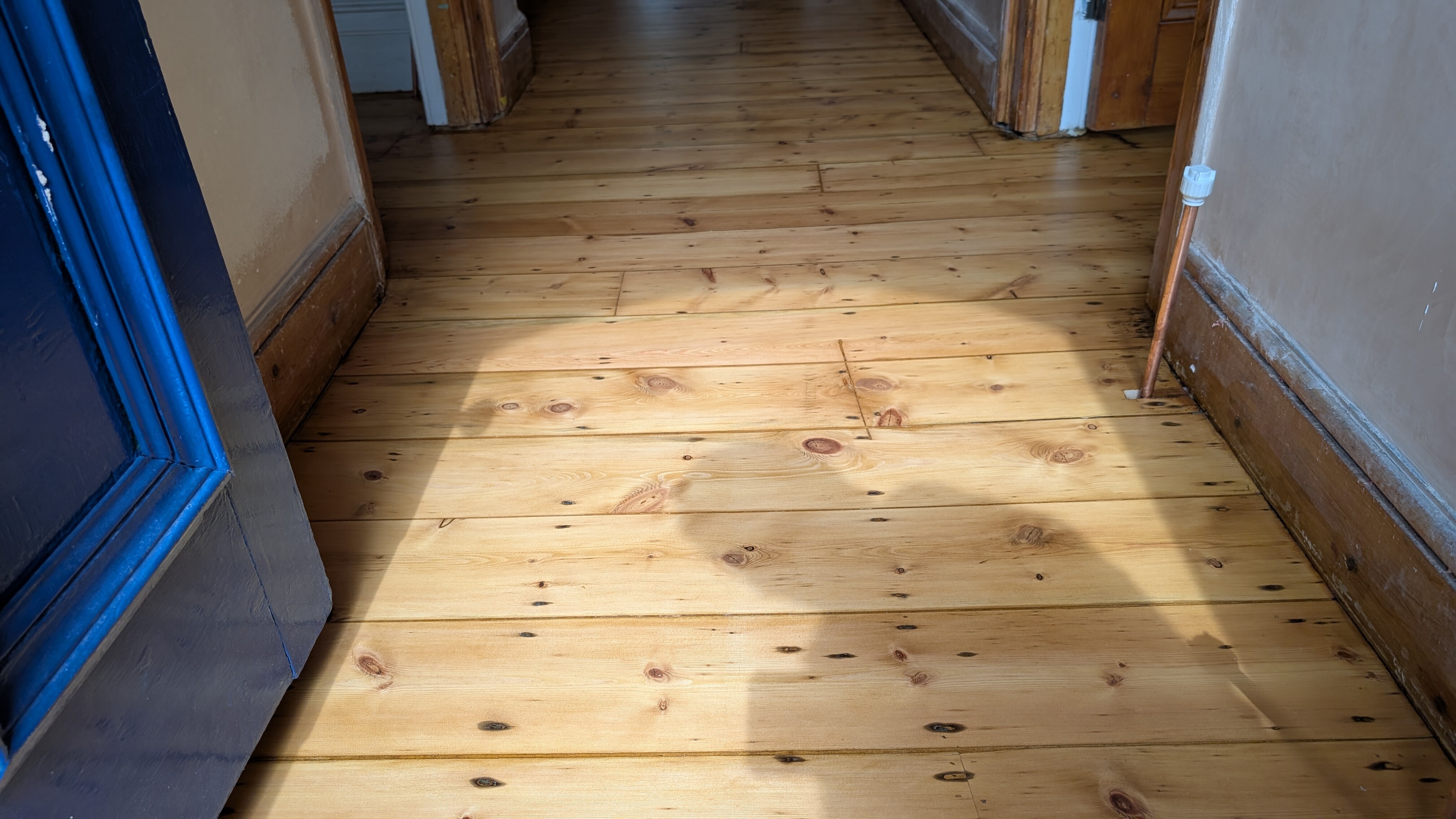 Restoration of Original Pine Floorboards - Watford