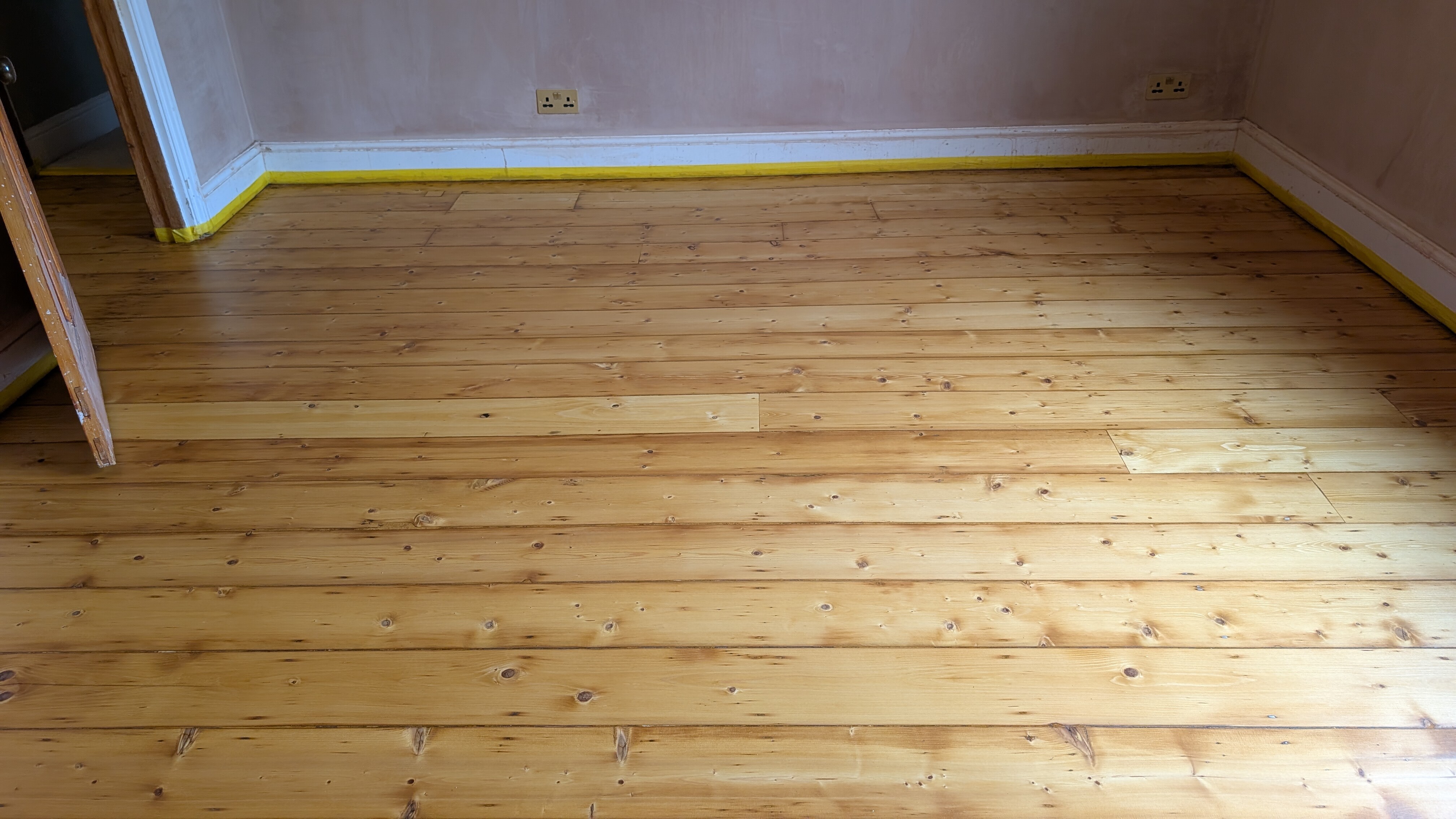 Restoration of Original Pine Floorboards - Watford