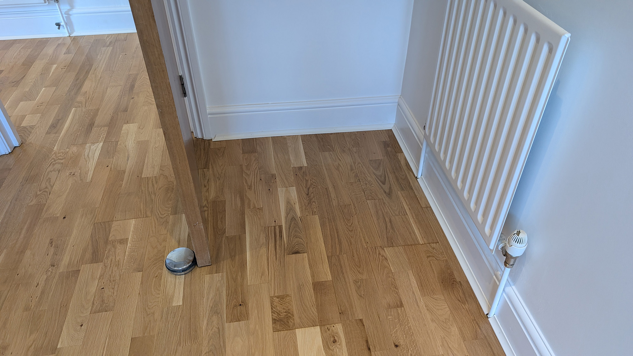3-strip engineered oak floors restoration - Epsom