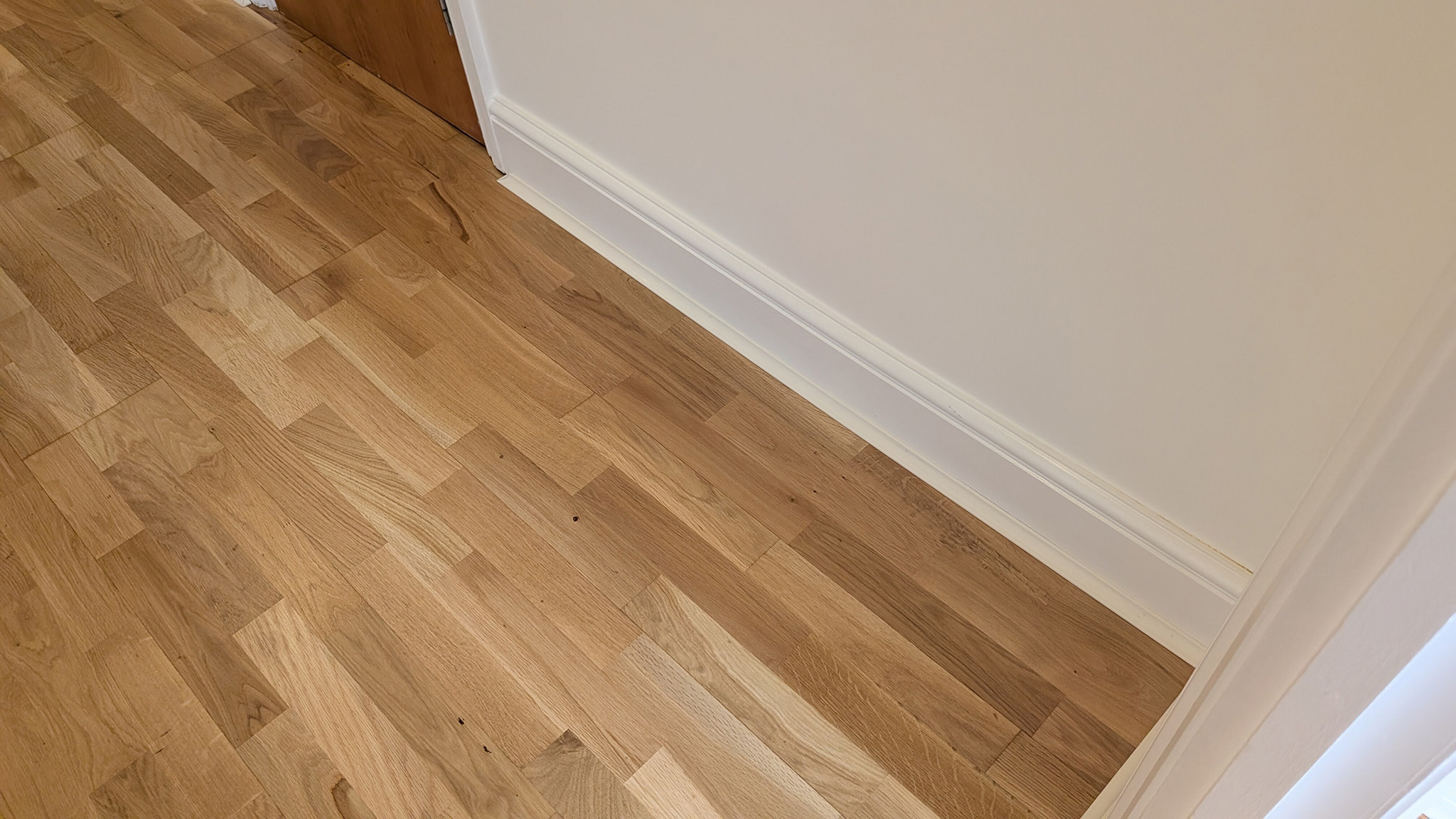 3-strip engineered oak floors restoration - Epsom