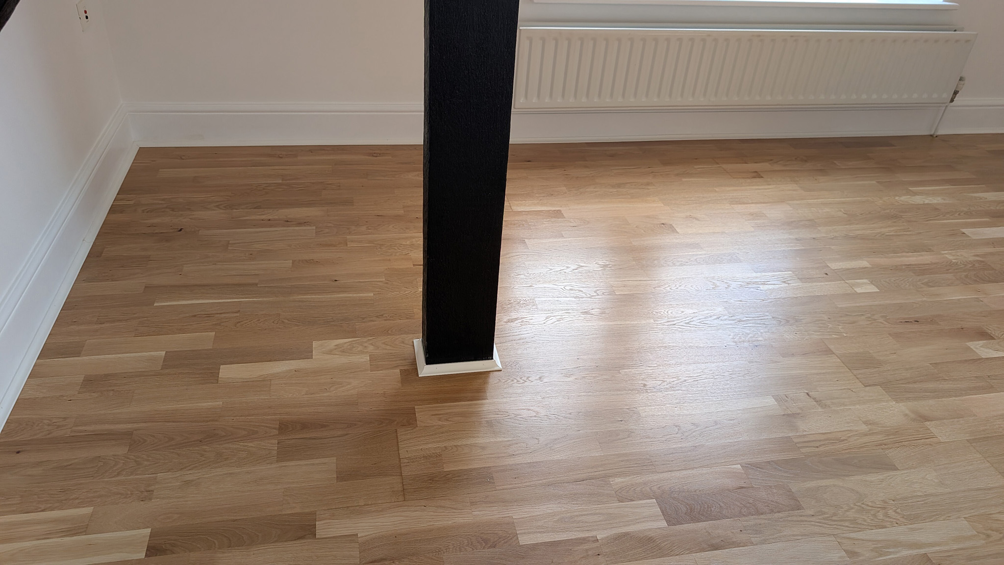 3-strip engineered oak floors restoration - Epsom