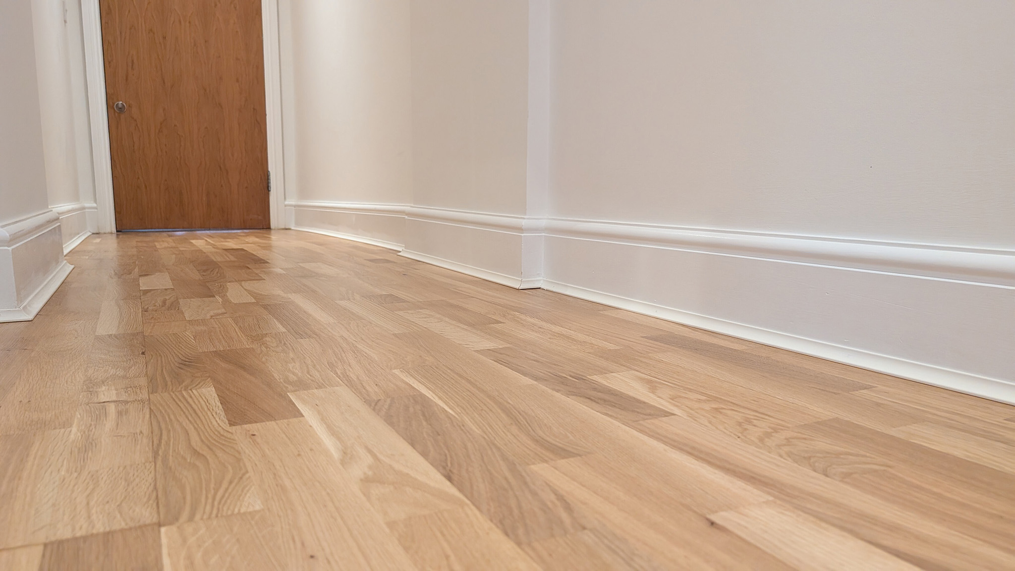 3-strip engineered oak floors restoration - Epsom